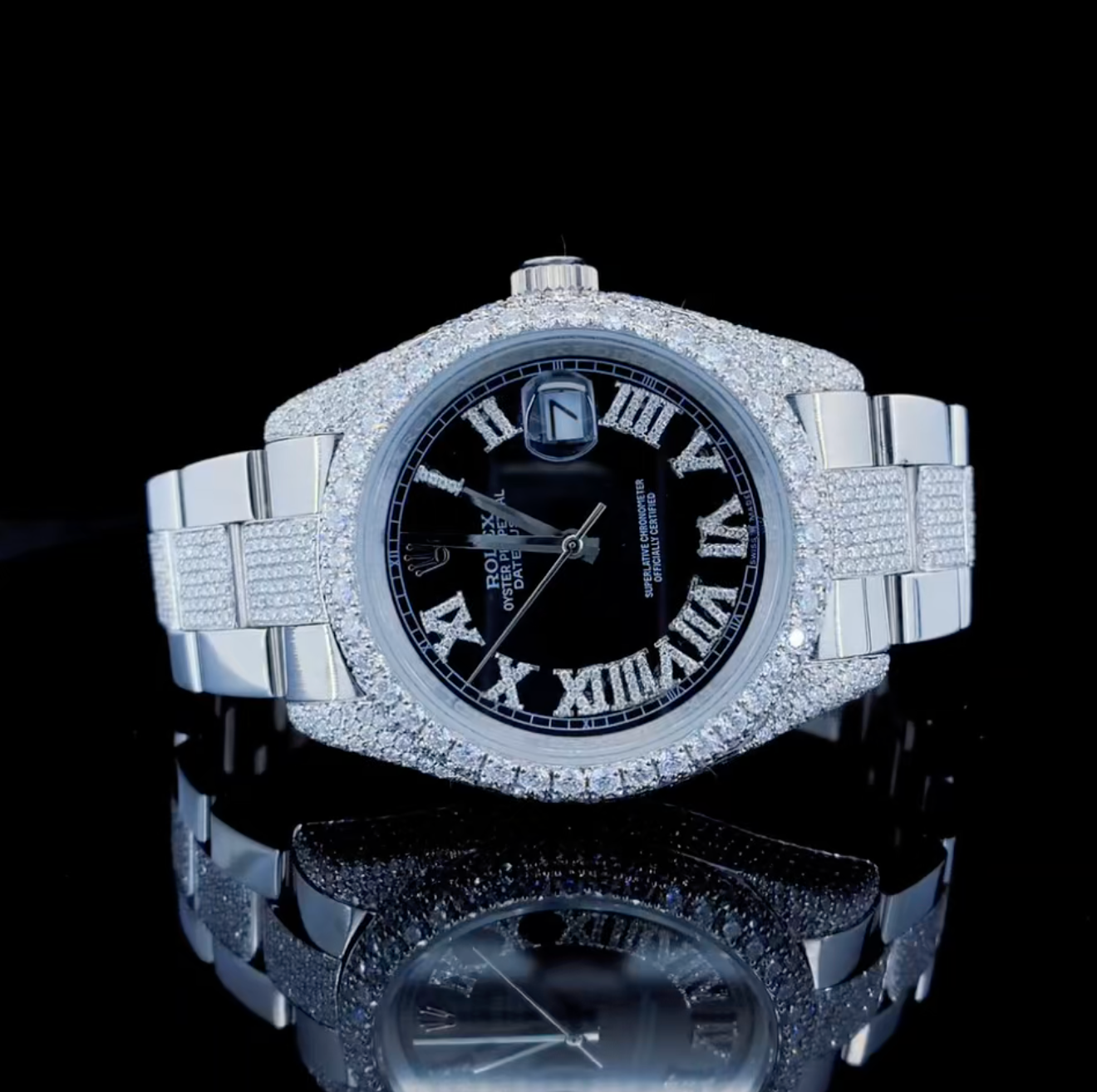 Vincenzo Onyx™️ VVS Moissanite Diamond Obscure Luxury Watch