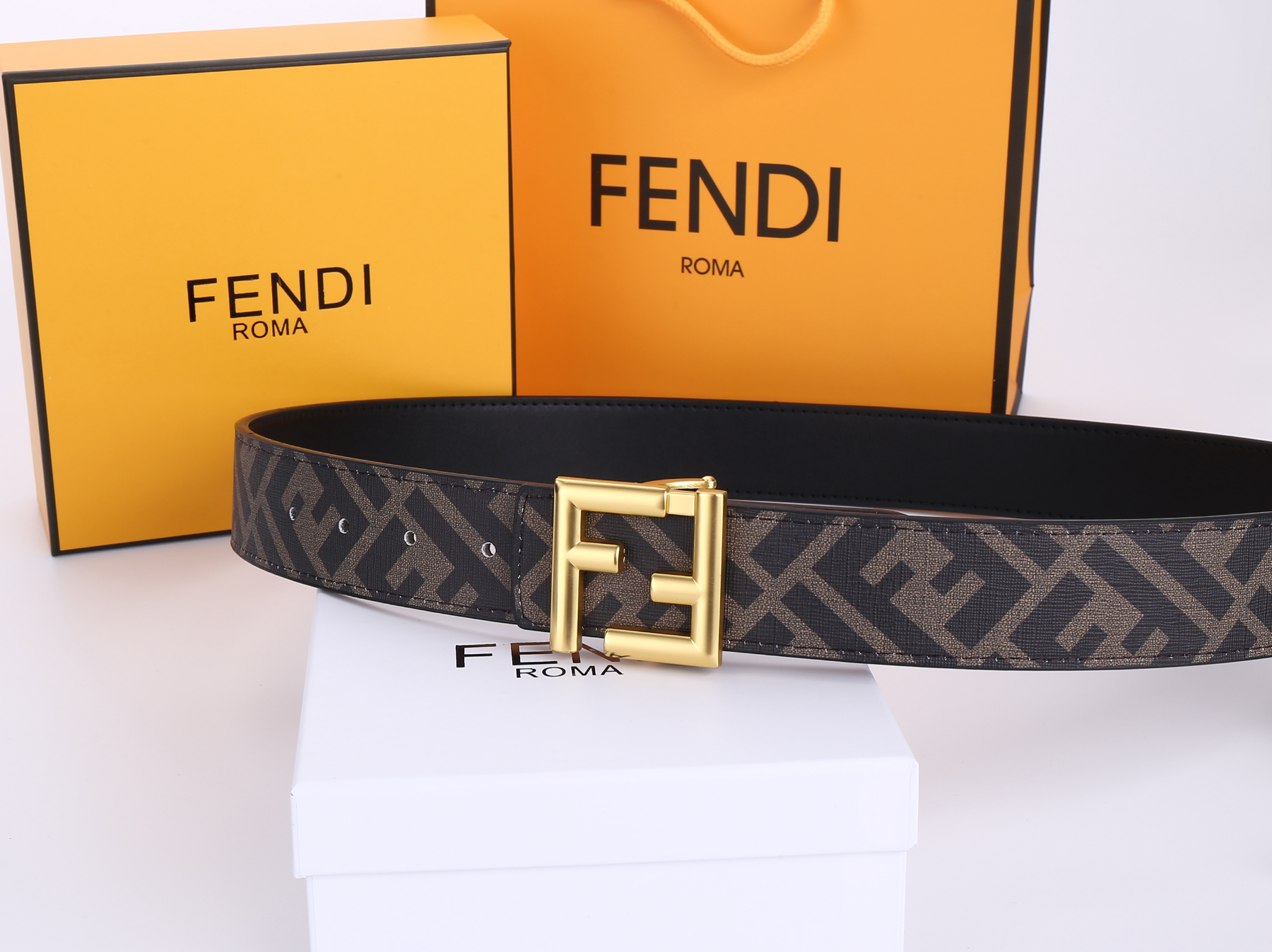 Luxury F Print Design Fashion Belt