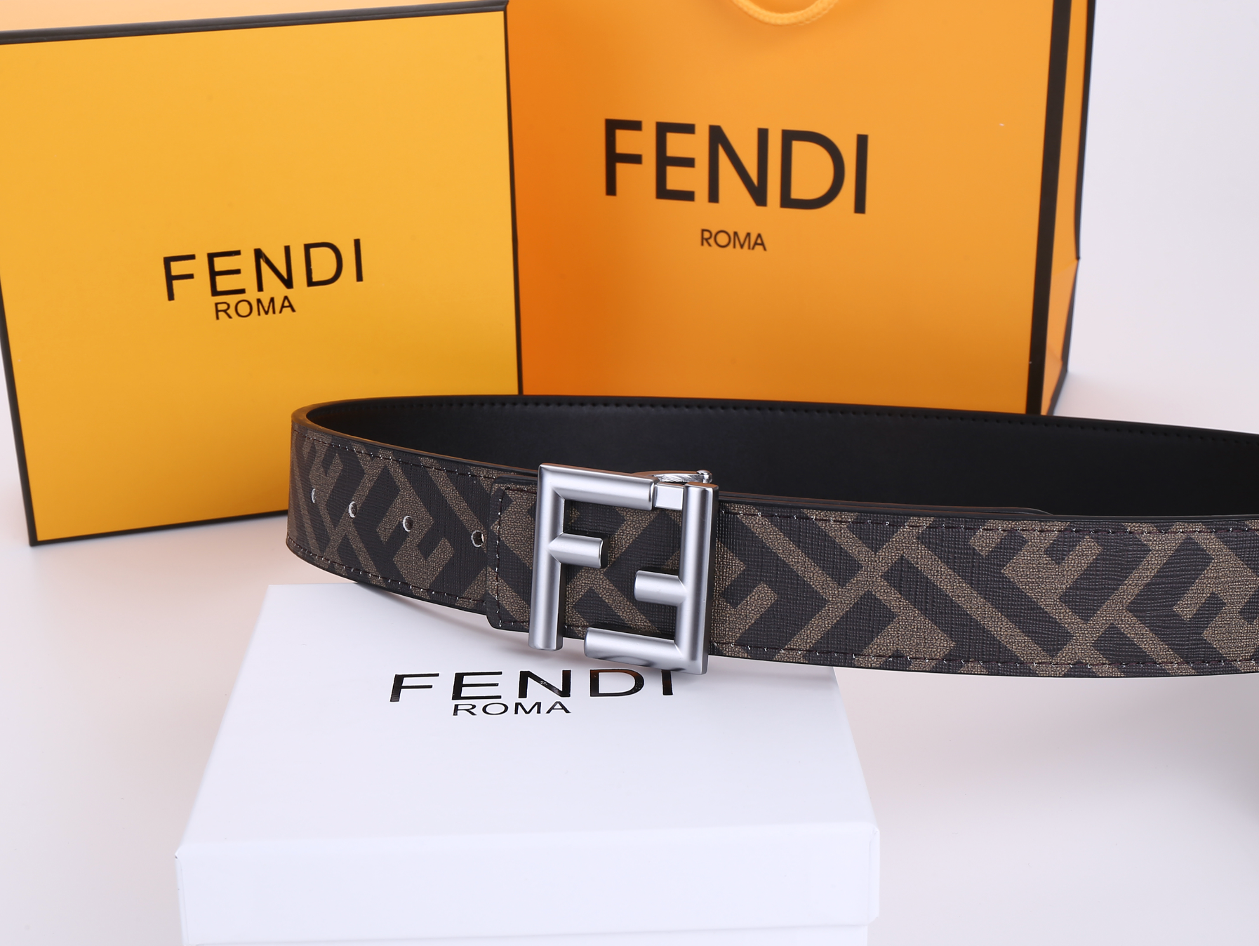 Luxury F Print Design Fashion Belt