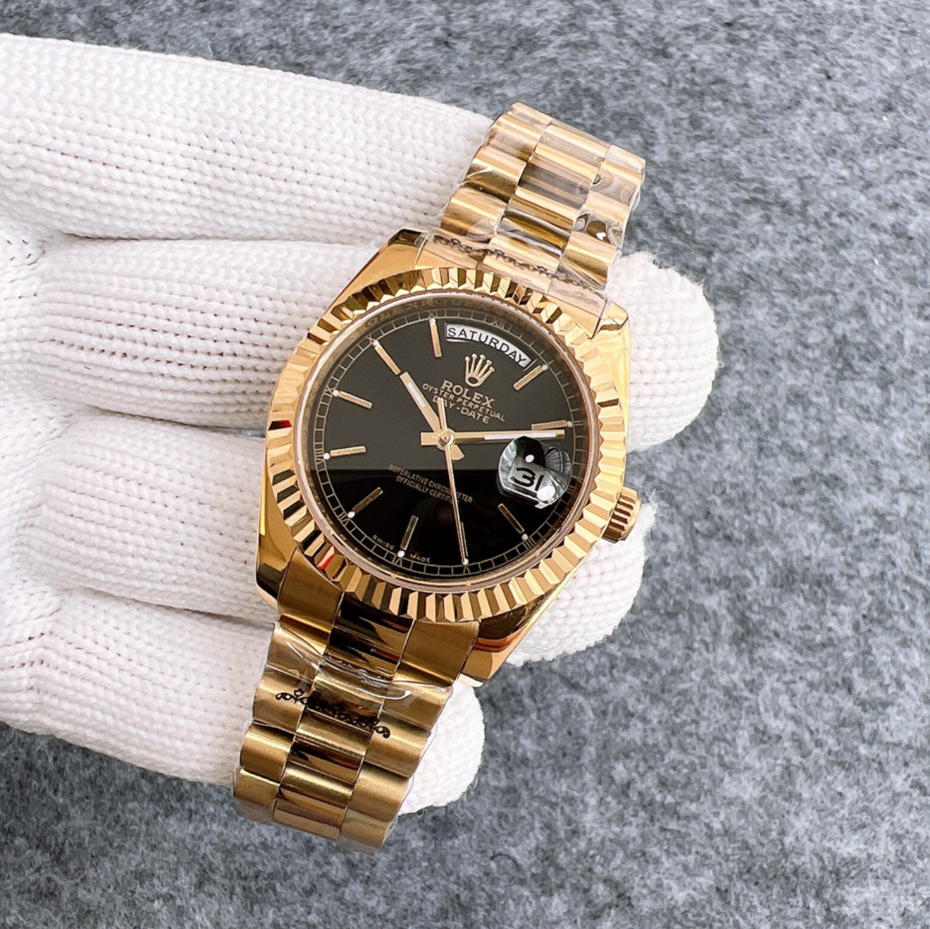 Luxury Oro Negro Fashion Watch