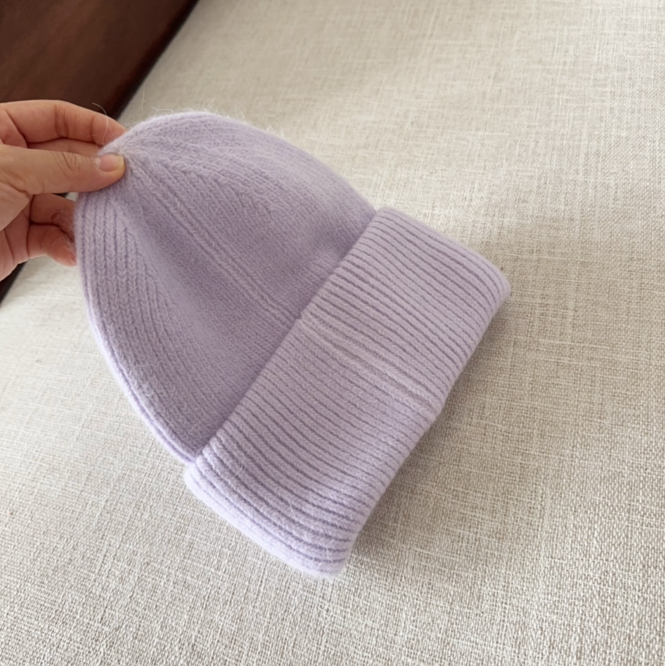 Classic Purple Diamond Fashion Beanie