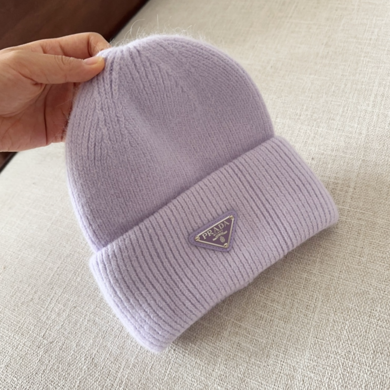 Classic Purple Diamond Fashion Beanie