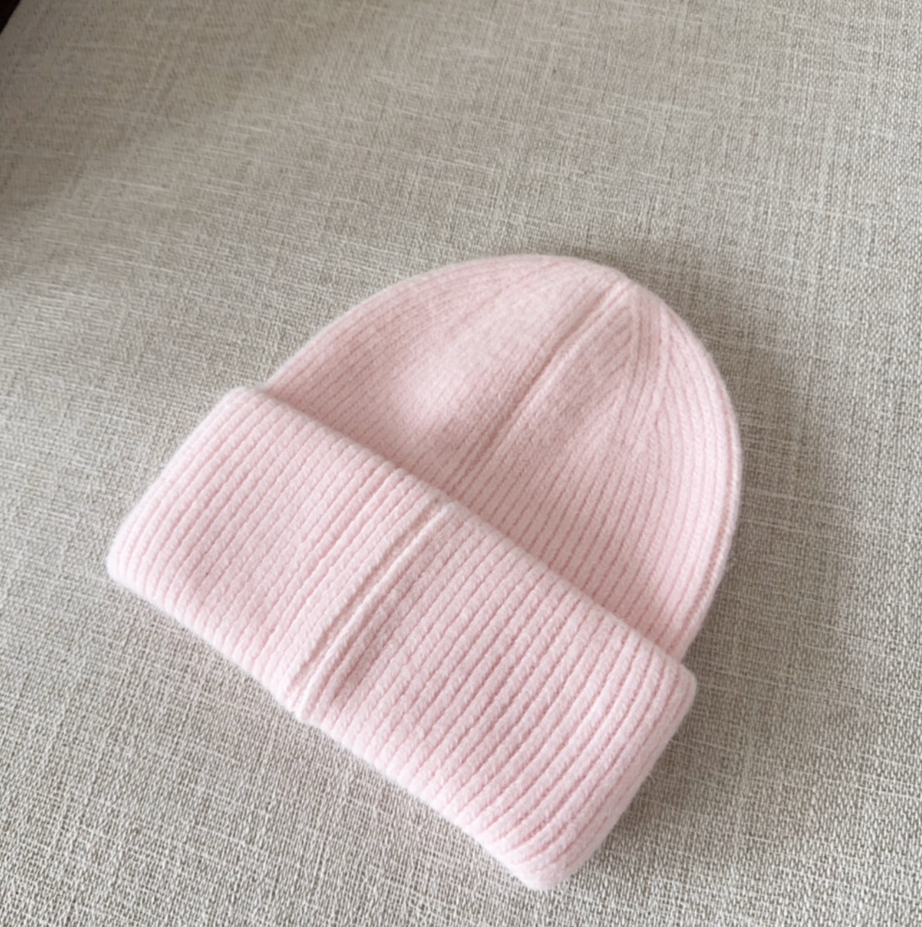 Classic Pink Diamond Fashion Beanie