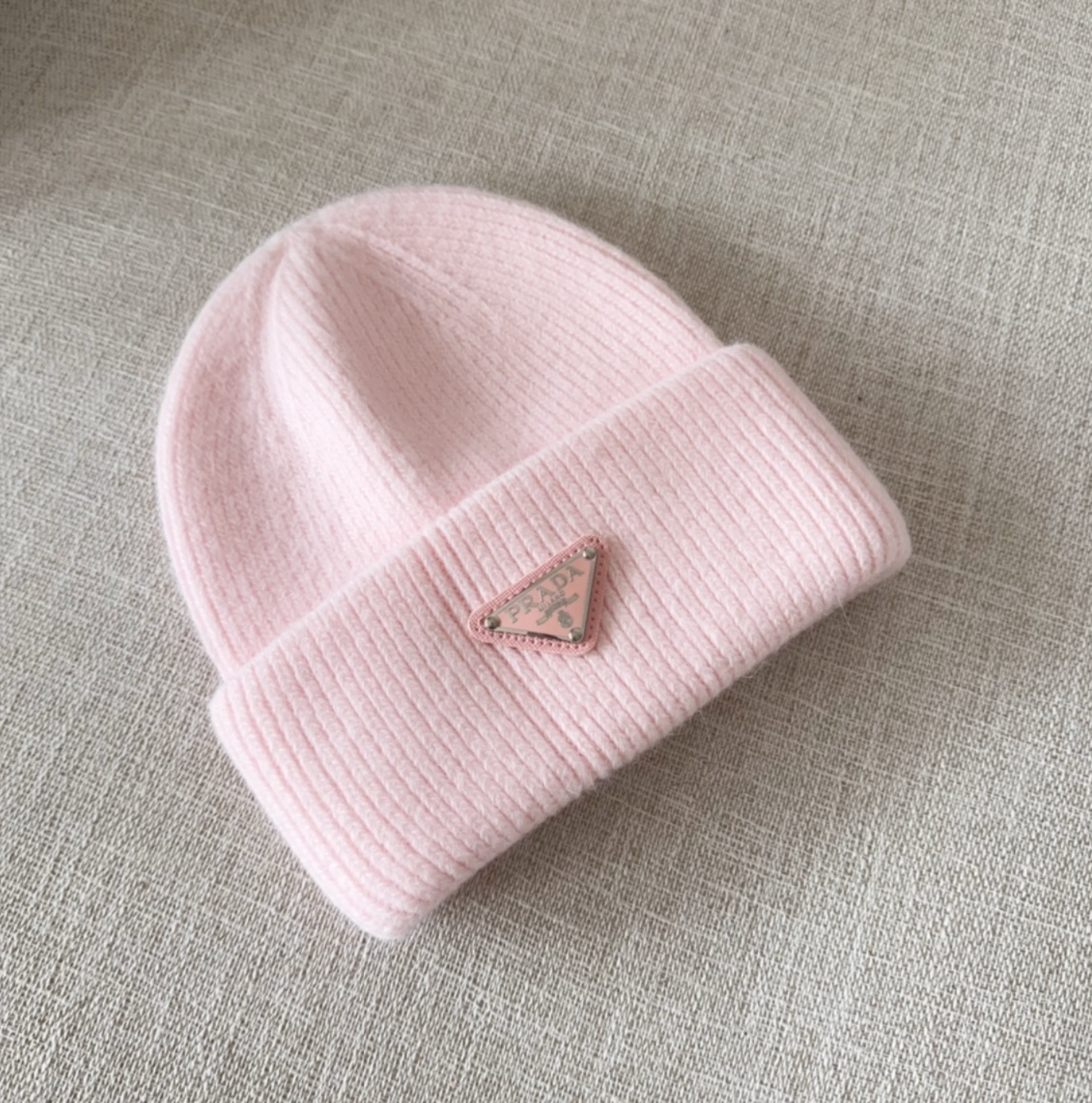 Classic Pink Diamond Fashion Beanie