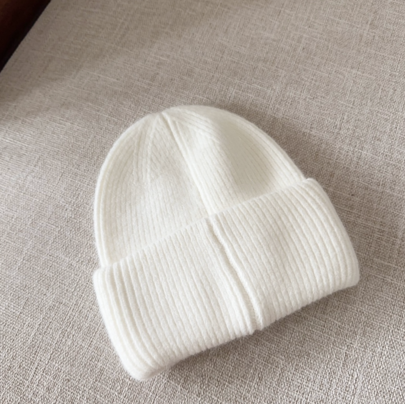 Classic White Diamond Fashion Beanie