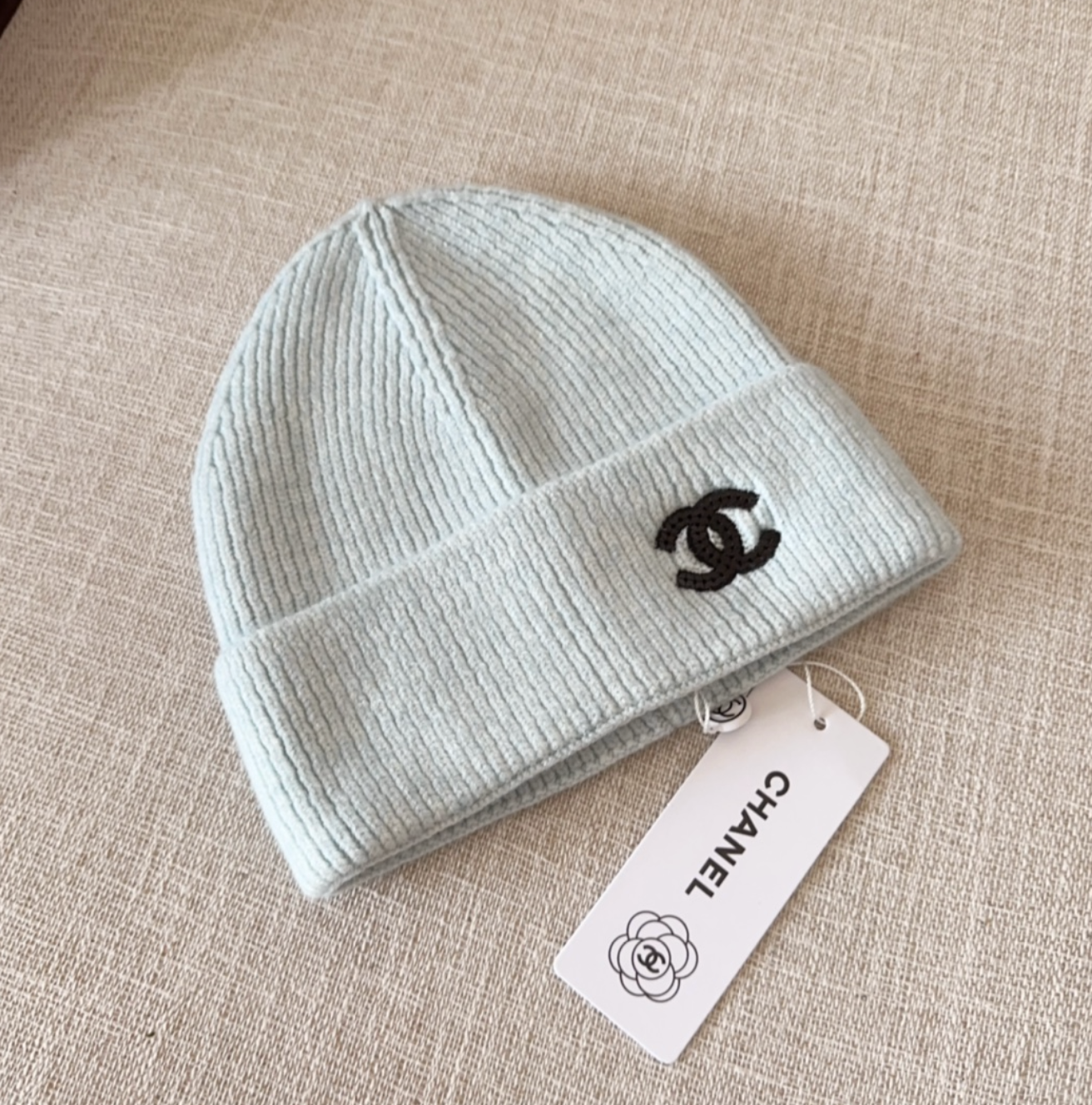 Classic Grey CC Design Fashion Beanie