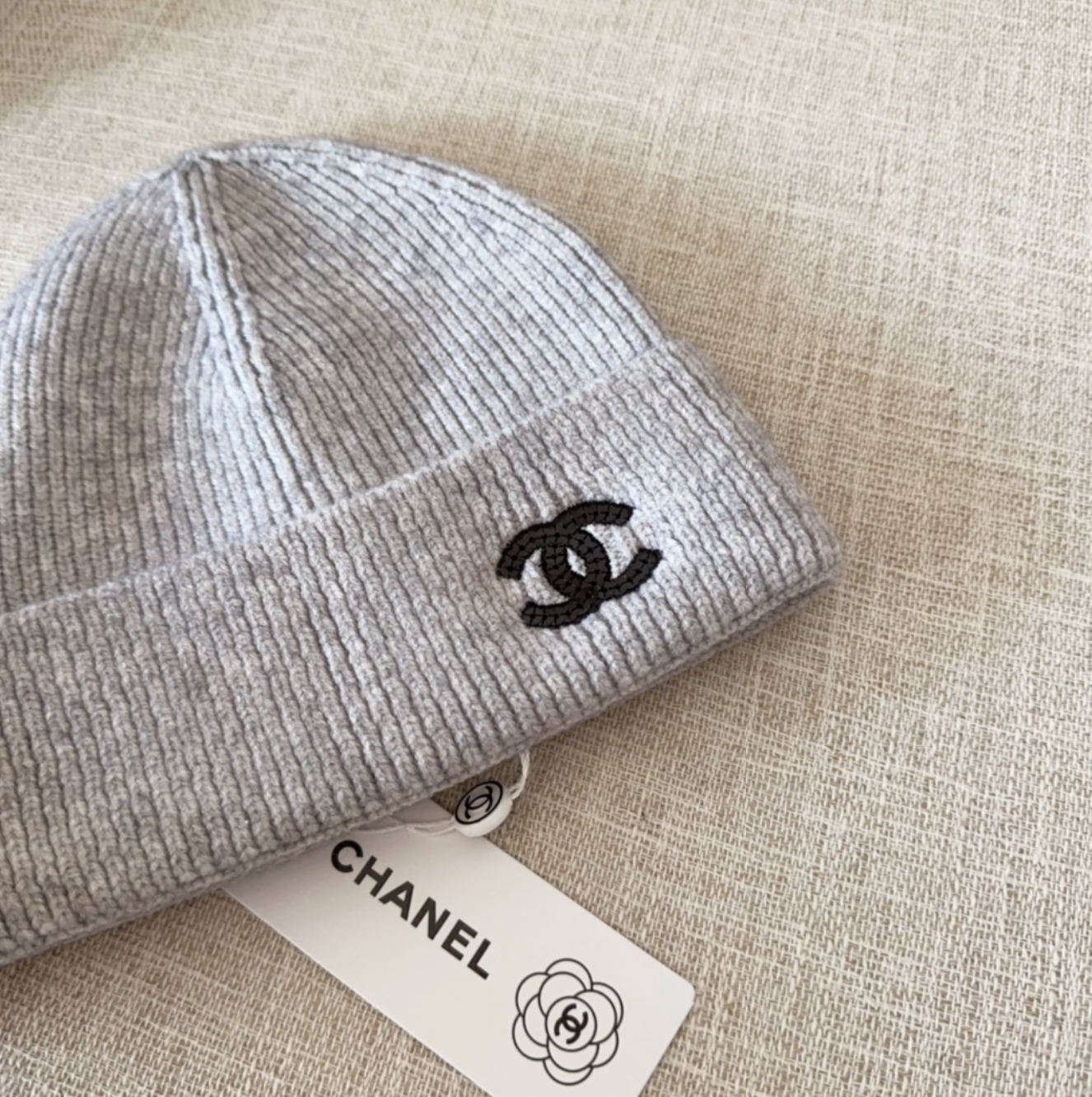 Classic Dirty Grey CC Design Fashion Beanie