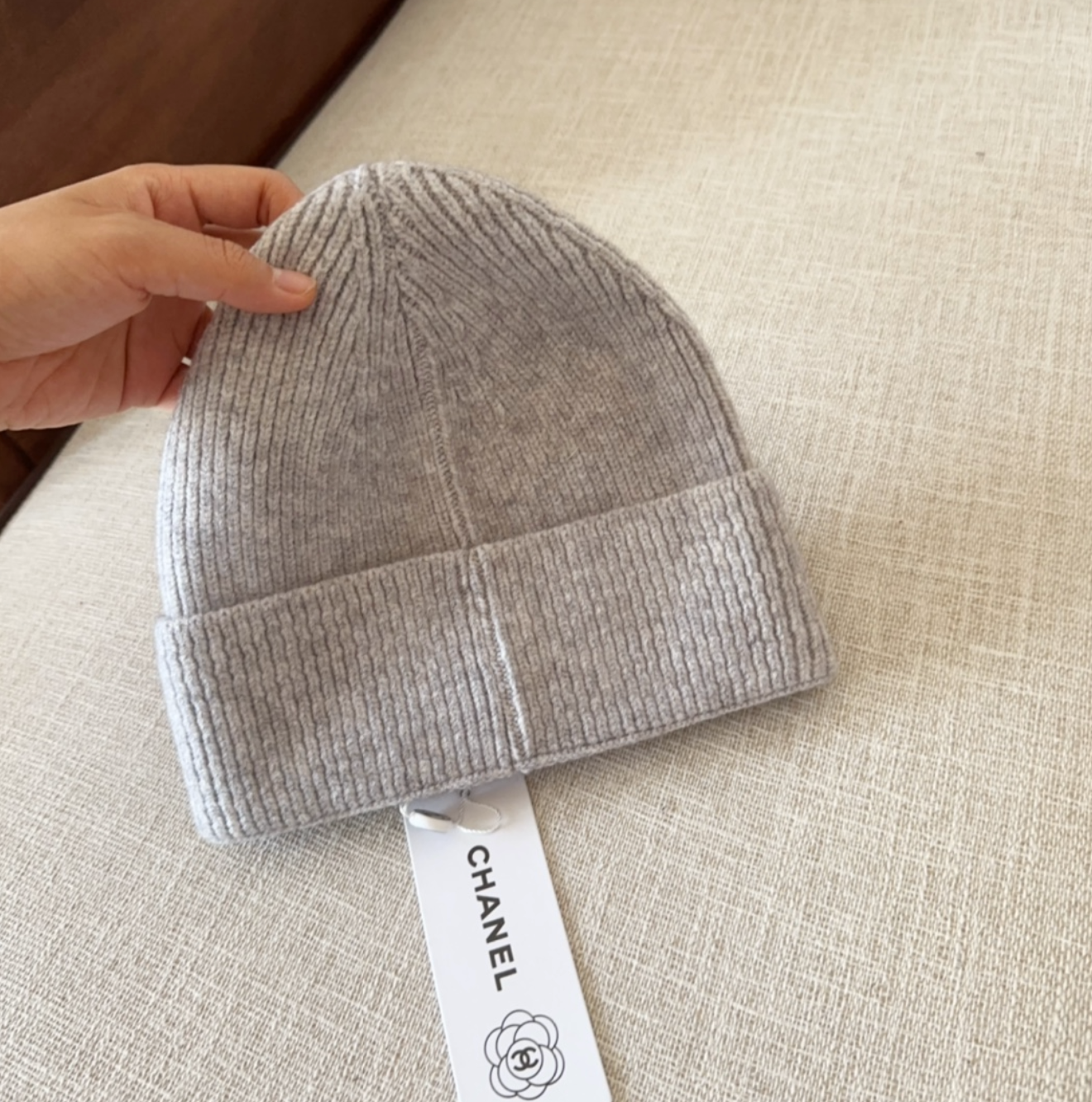 Classic Dirty Grey CC Design Fashion Beanie