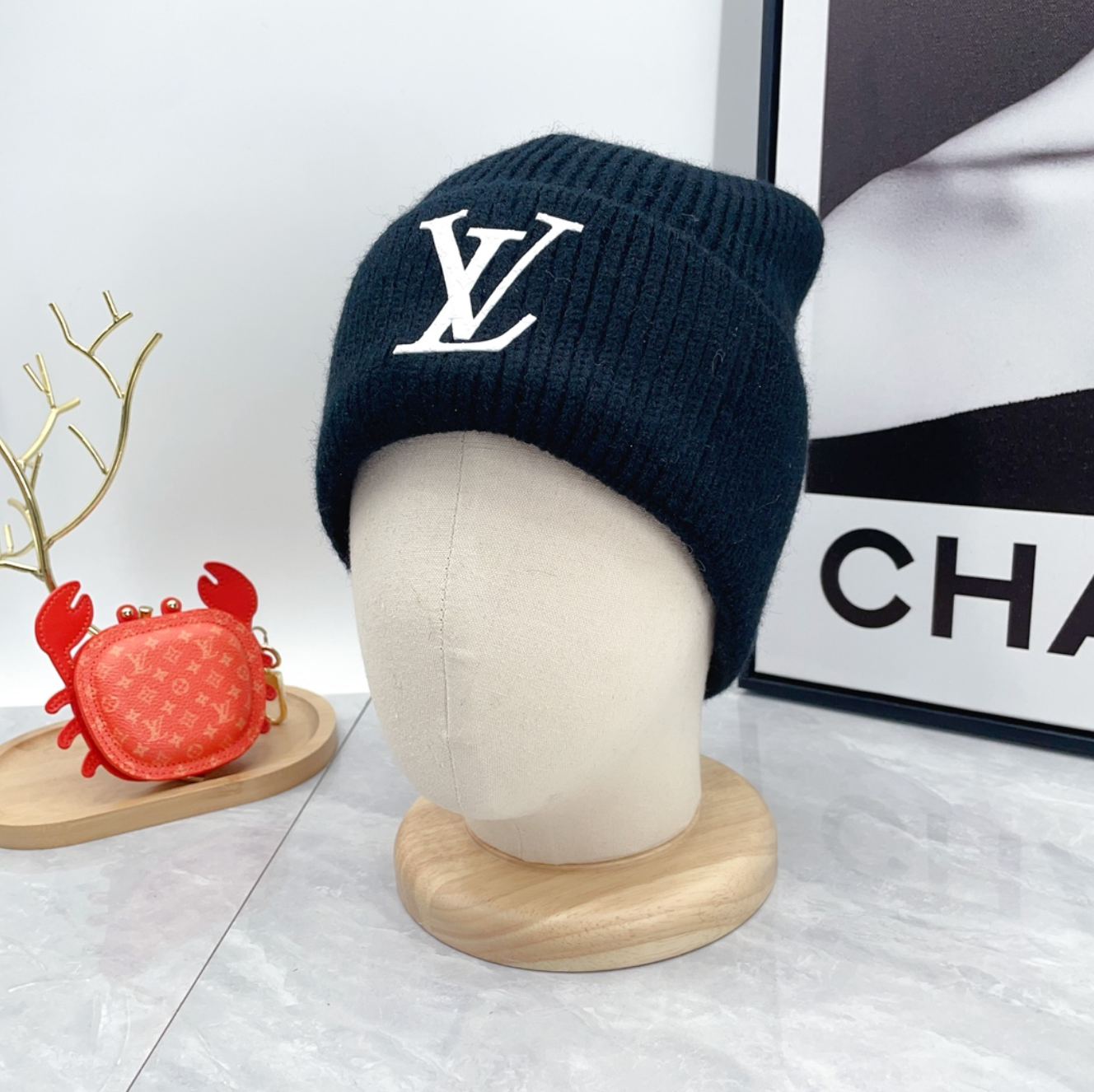 Luxury Deep Blue Fashion Beanie