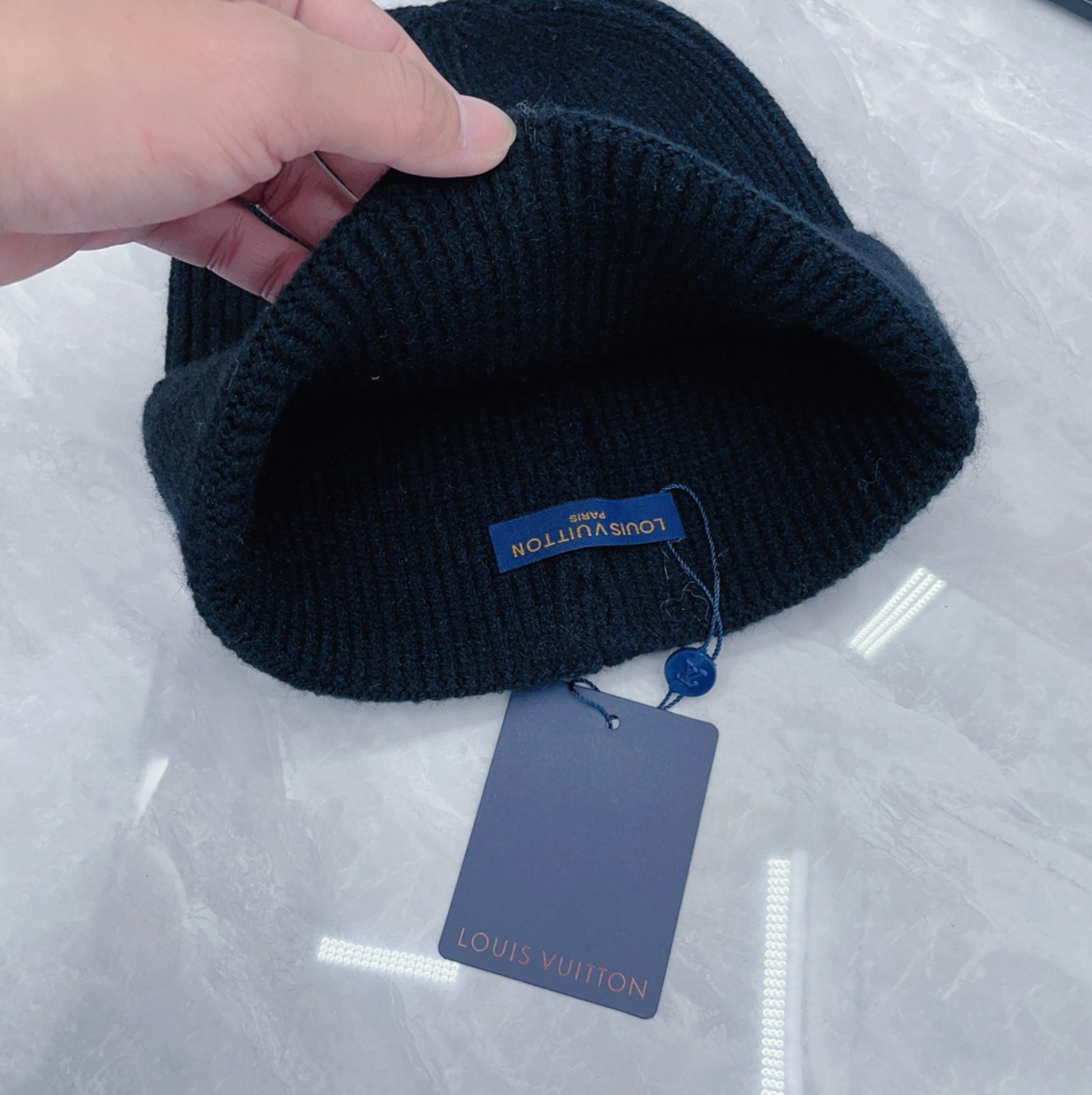 Luxury Deep Blue Fashion Beanie