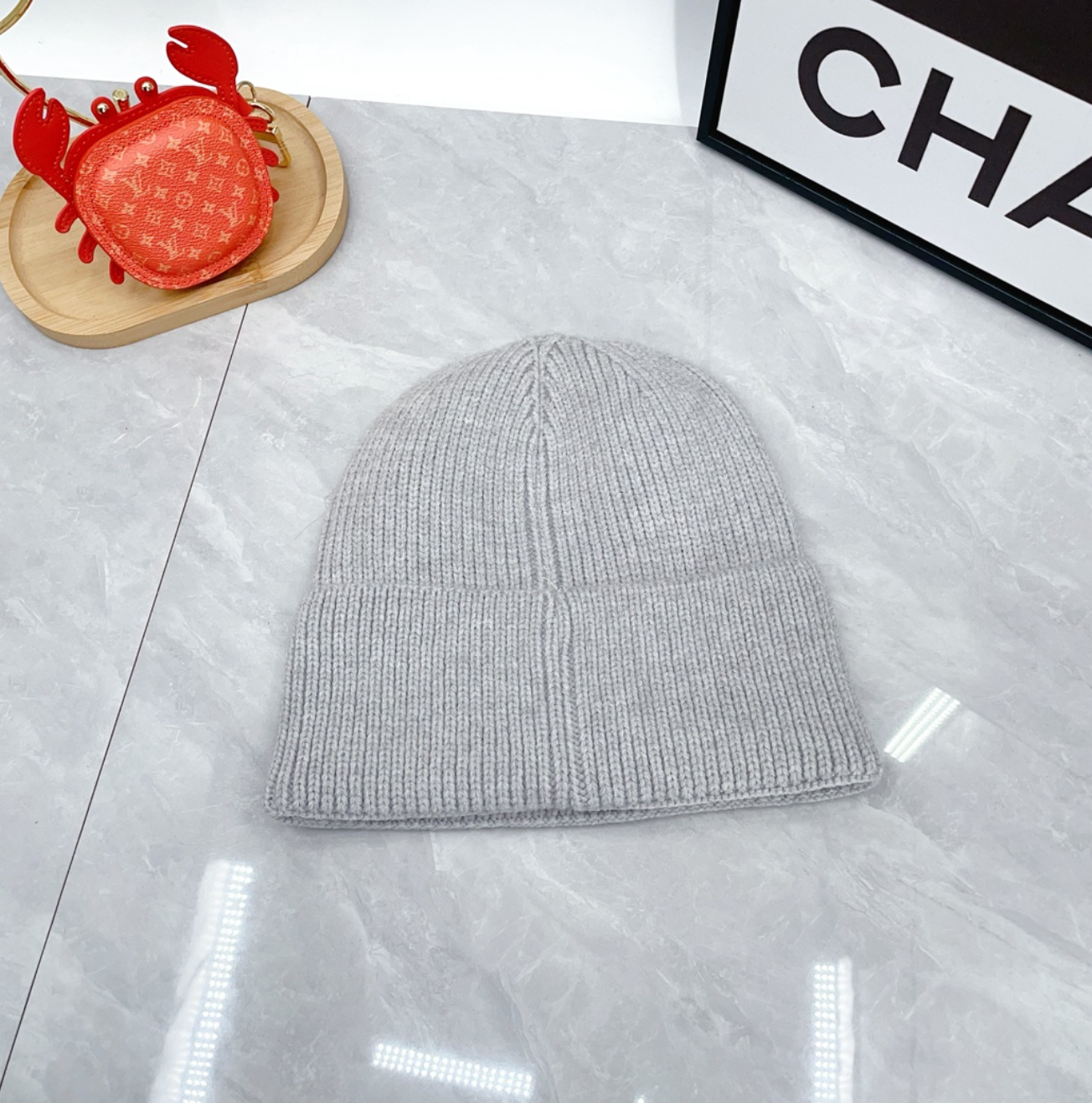 Luxury Cool Grey Fashion Beanie