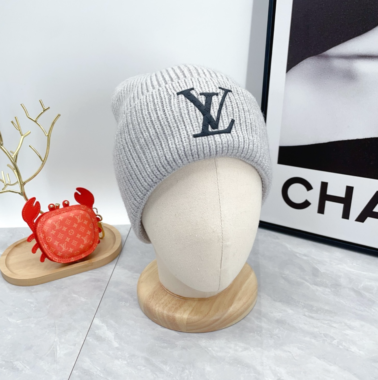 Luxury Cool Grey Fashion Beanie