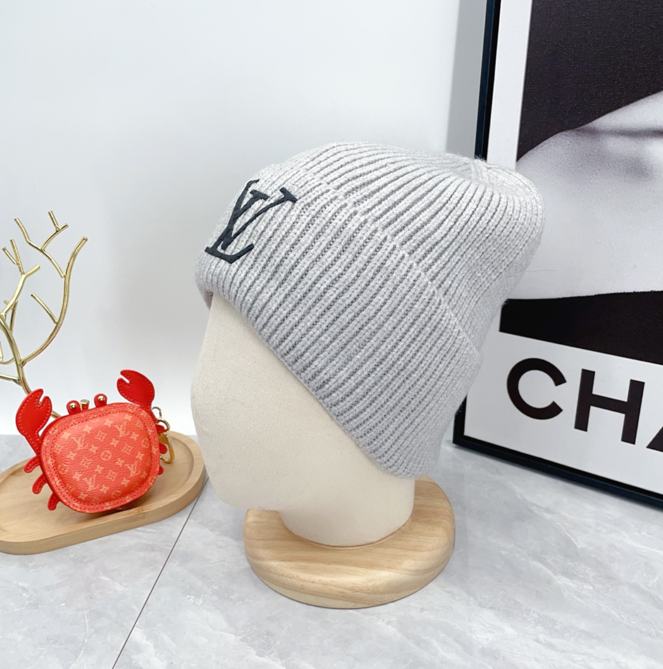 Luxury Cool Grey Fashion Beanie