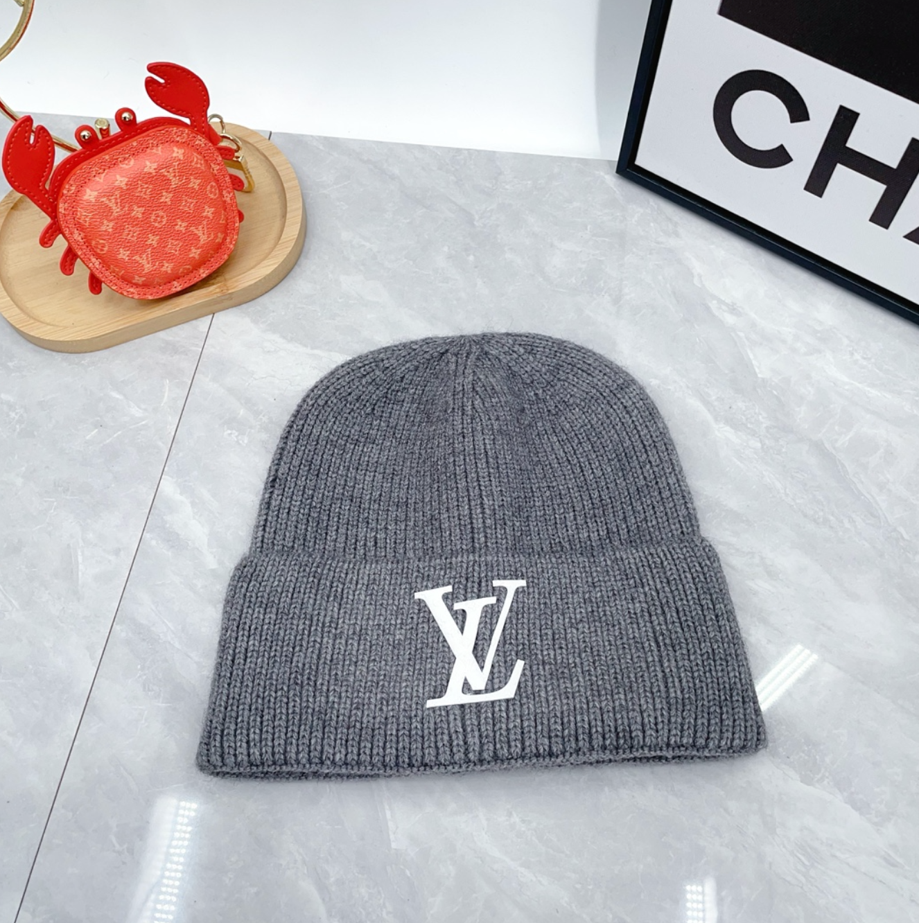 Luxury Wolf Grey Fashion Beanie