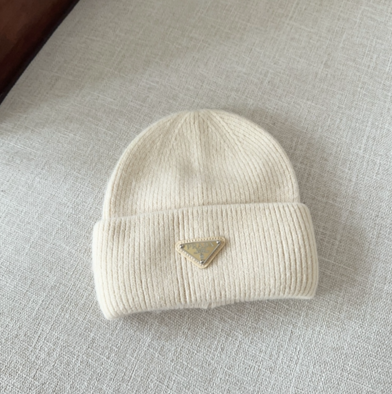 Classic Tan Diamond Fashion Beanie