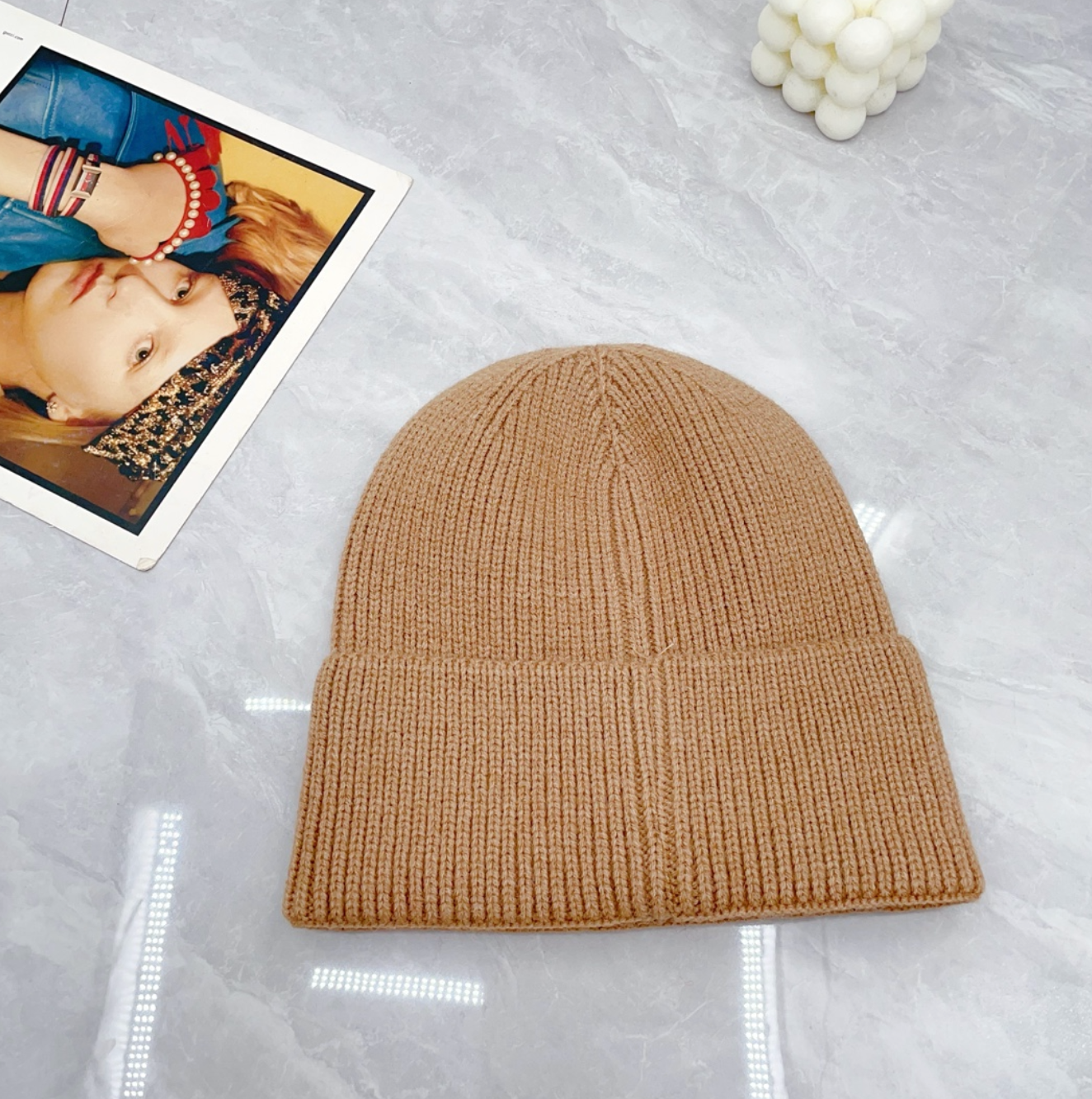 Luxury Fall Brown CC Fashion Beanie