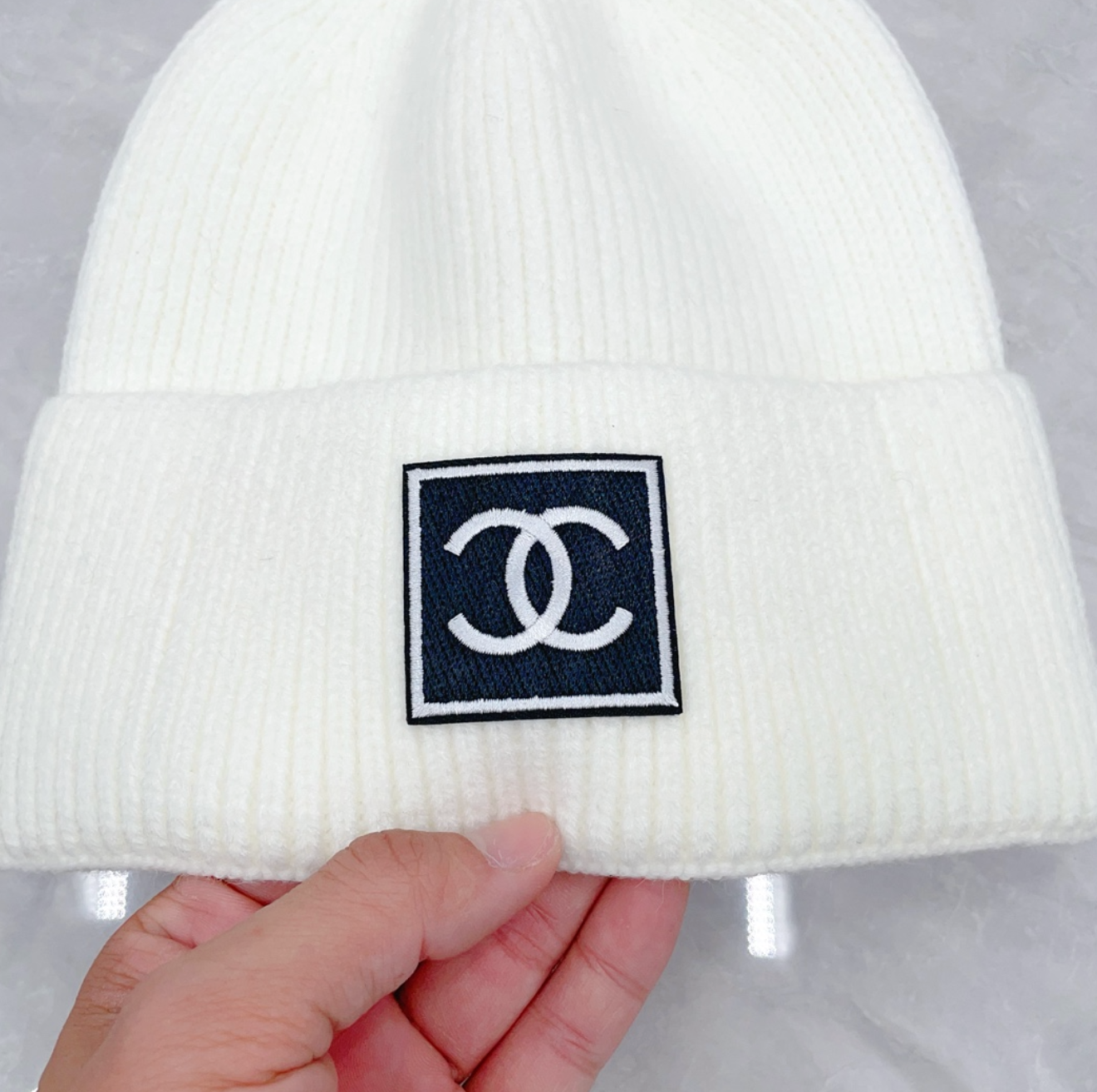 Luxury Snow White CC Fashion Beanie