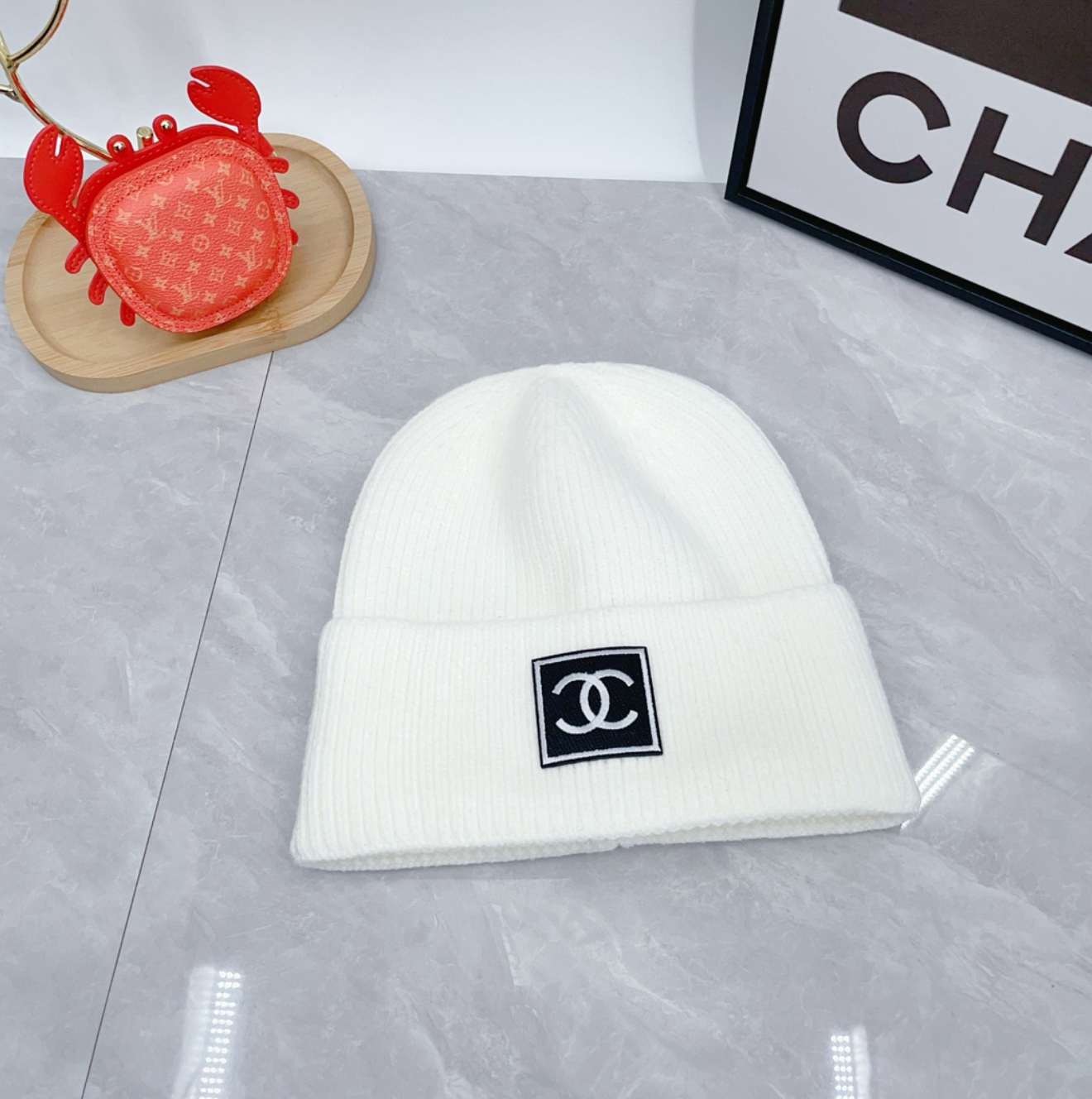 Luxury Snow White CC Fashion Beanie