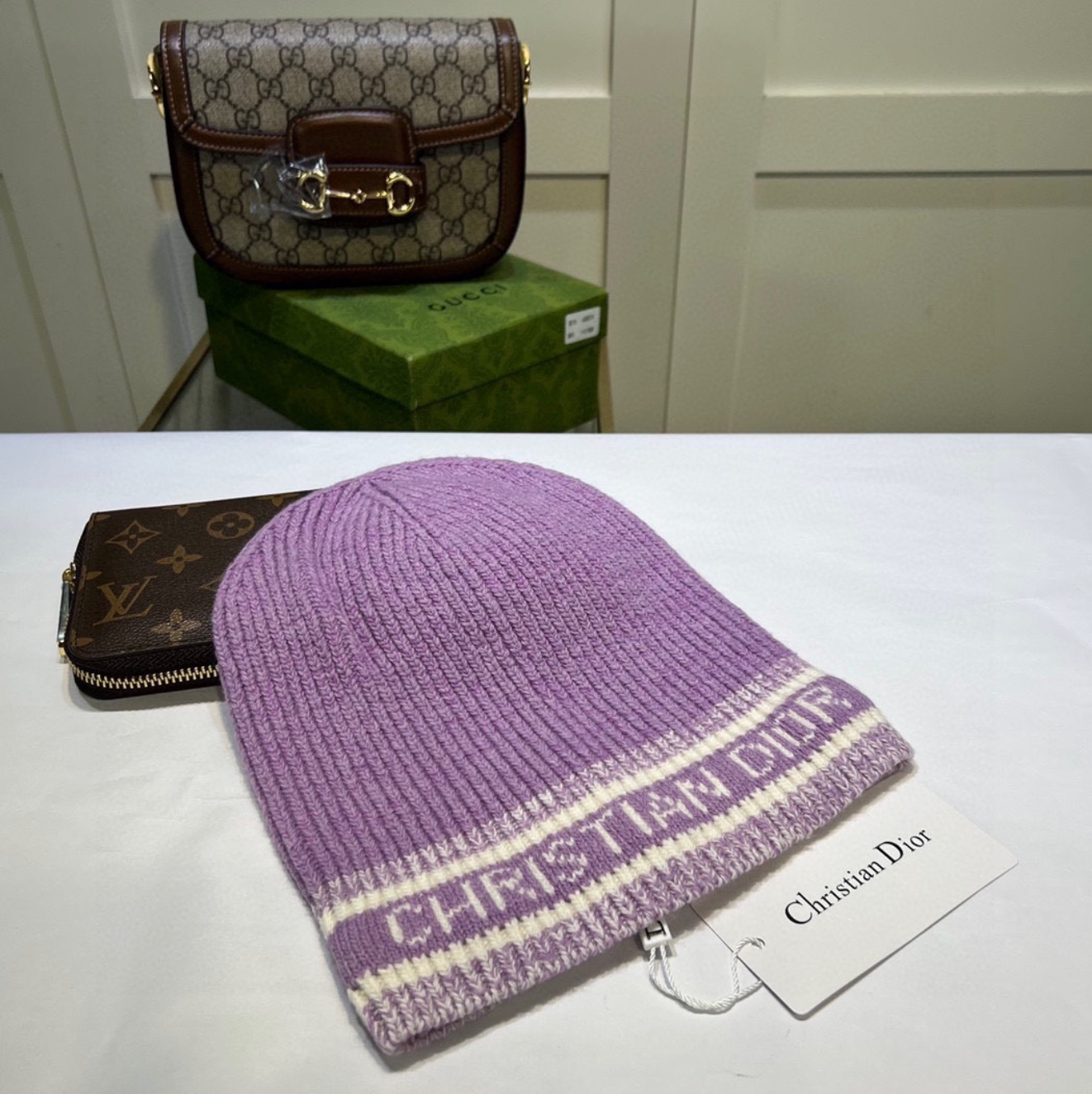 Luxury Candy Purple CD Fashion Beanie