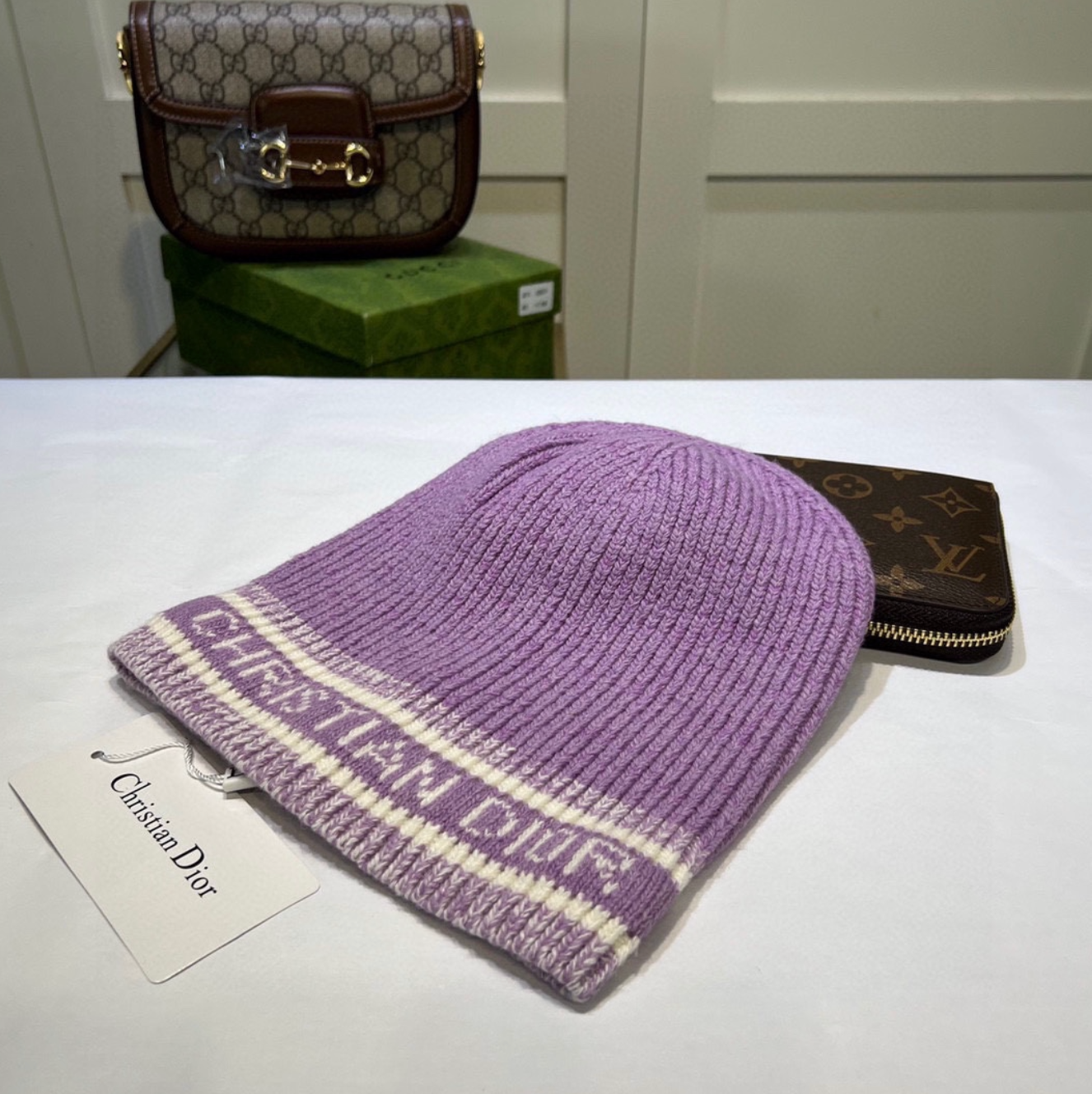 Luxury Candy Purple CD Fashion Beanie