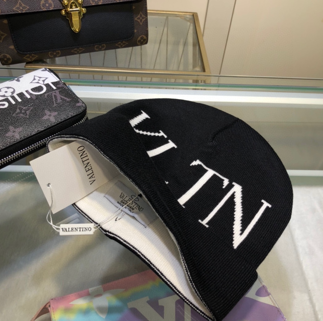 Luxury Black VLTN Fashion Beanie