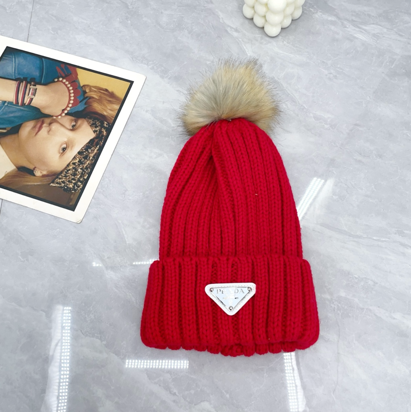 Luxury Ruby Winter Fashion Beanie