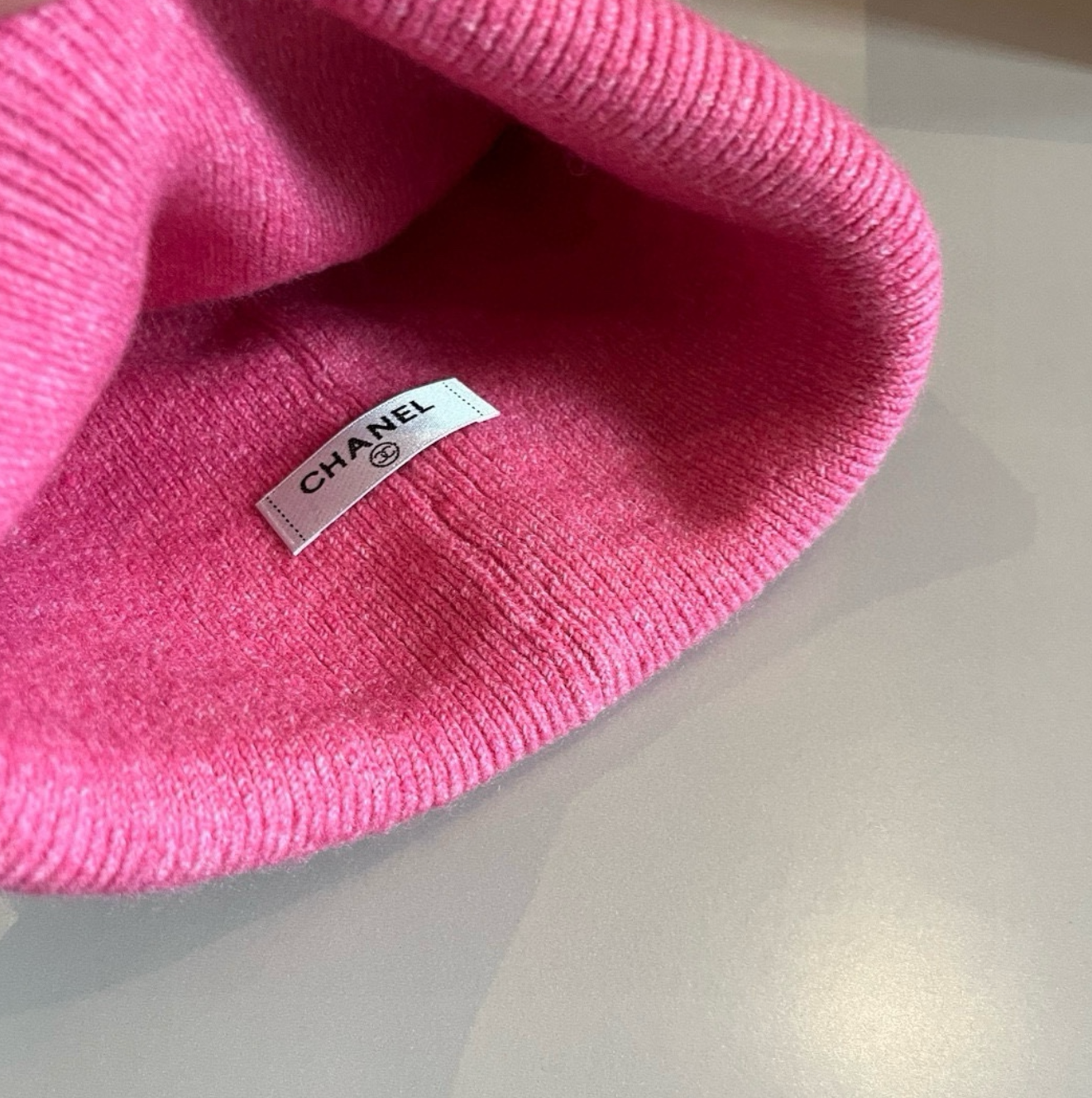 Luxury Hot Pink CC Print Fashion Beanie