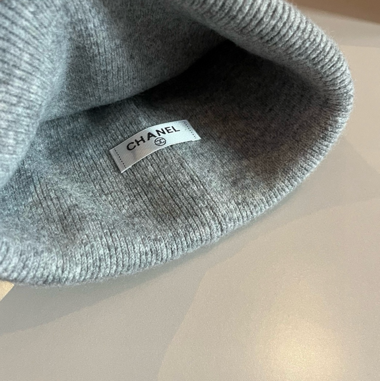 Luxury Pitch Grey CC Print Fashion Beanie