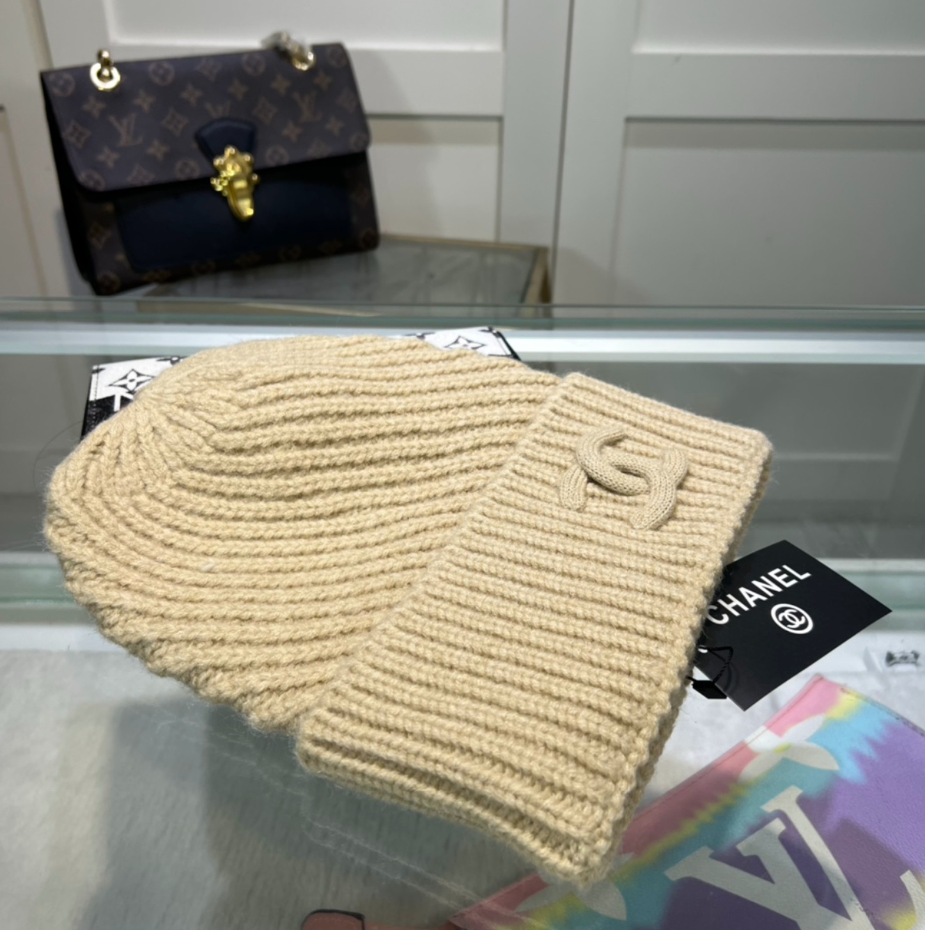 Luxury Vibe Tan Fashion Beanie