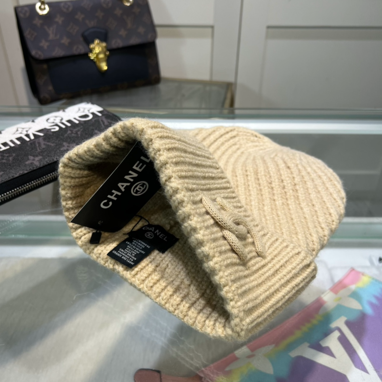 Luxury Vibe Tan Fashion Beanie