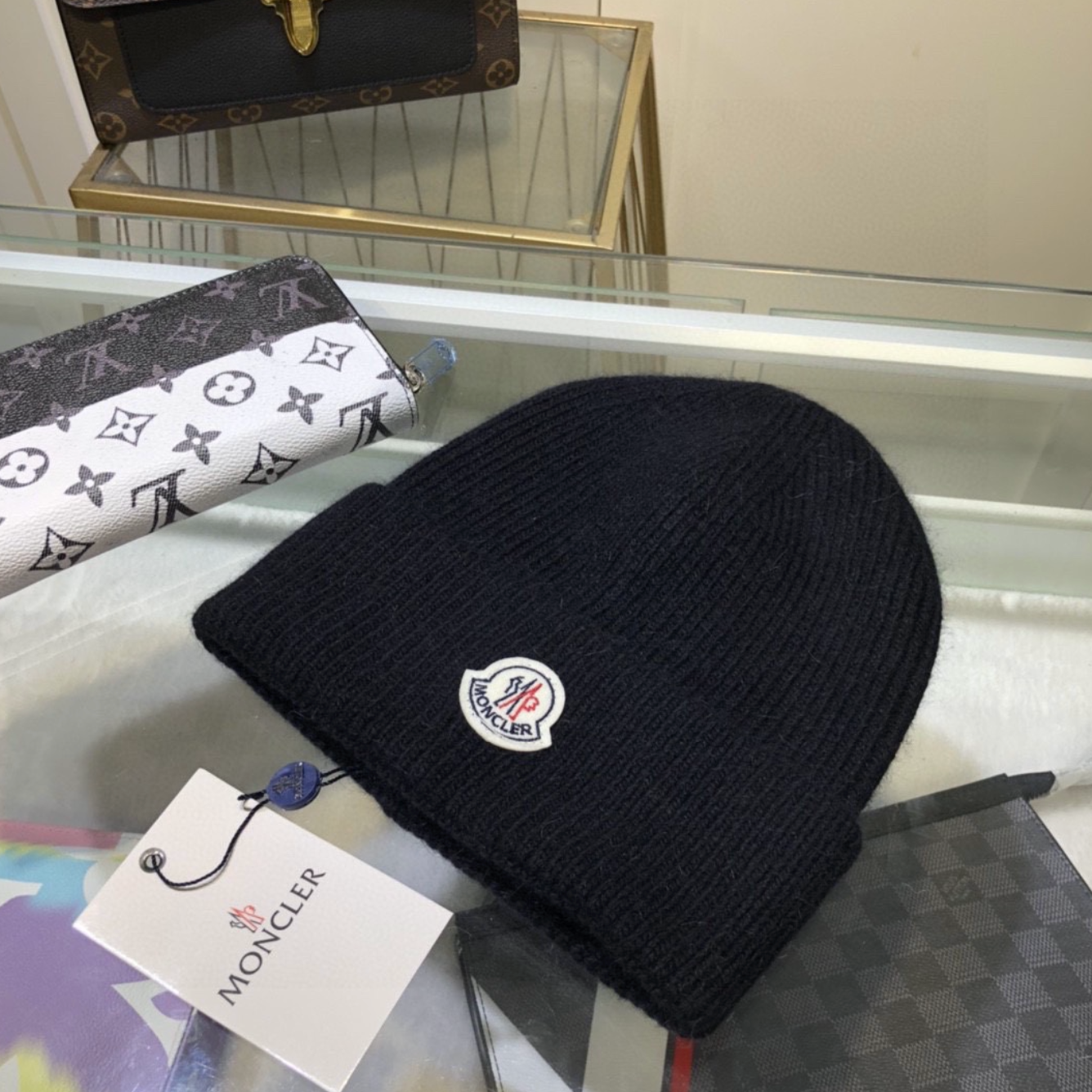 Luxury Pitch Black Fashion Beanie