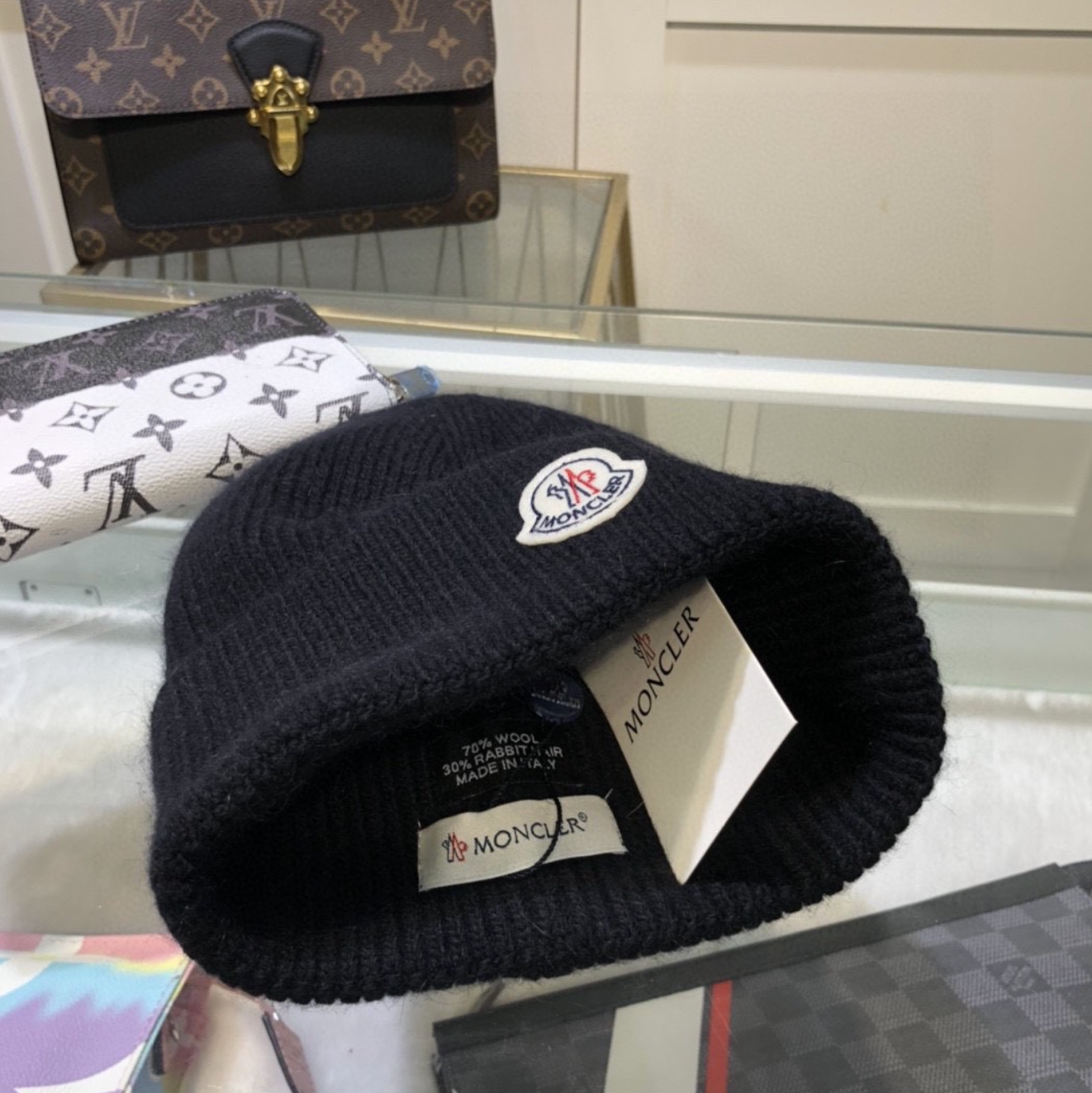 Luxury Pitch Black Fashion Beanie