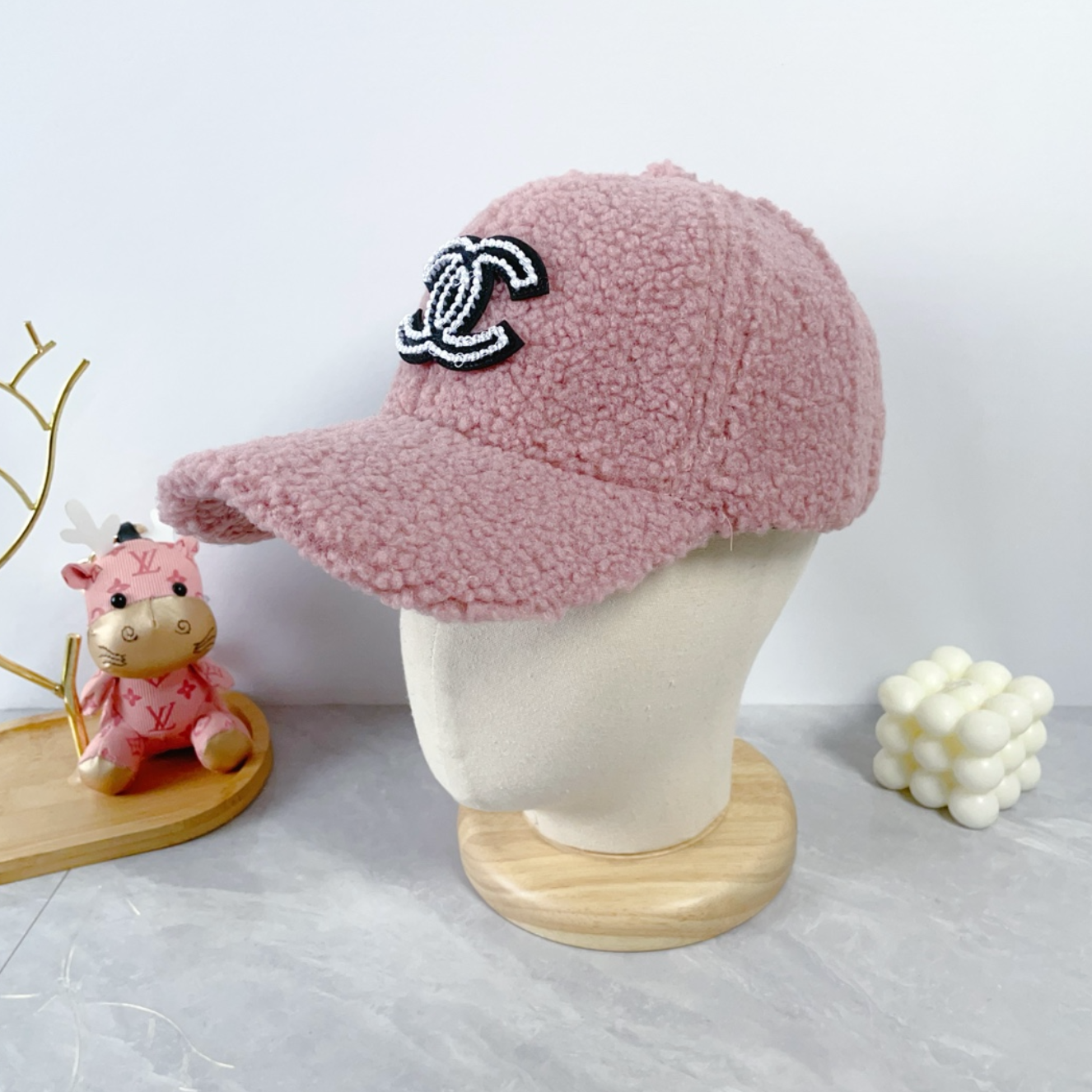 Fuzzy Fashion Luxury Hot Pink Hat