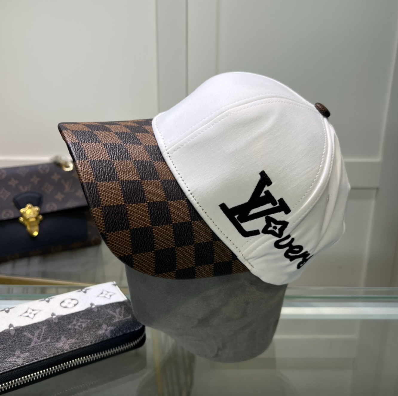 Classic Brown Fashion Chess Design Hat