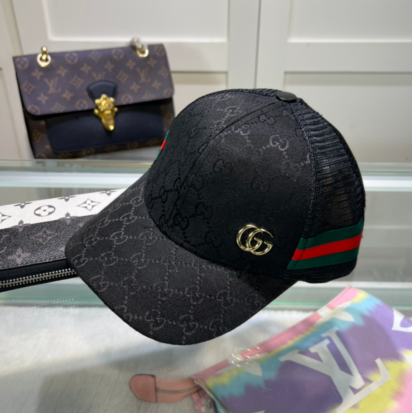 Unique Black Fashion G Design Hat