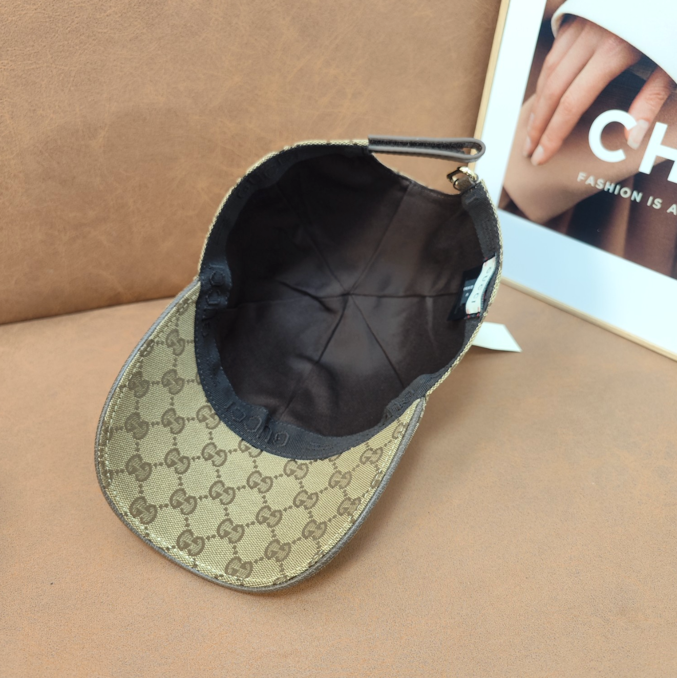 Classic Tan Fashion G Design Hat