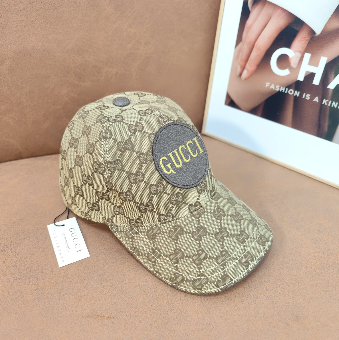 Classic Tan Fashion G Design Hat