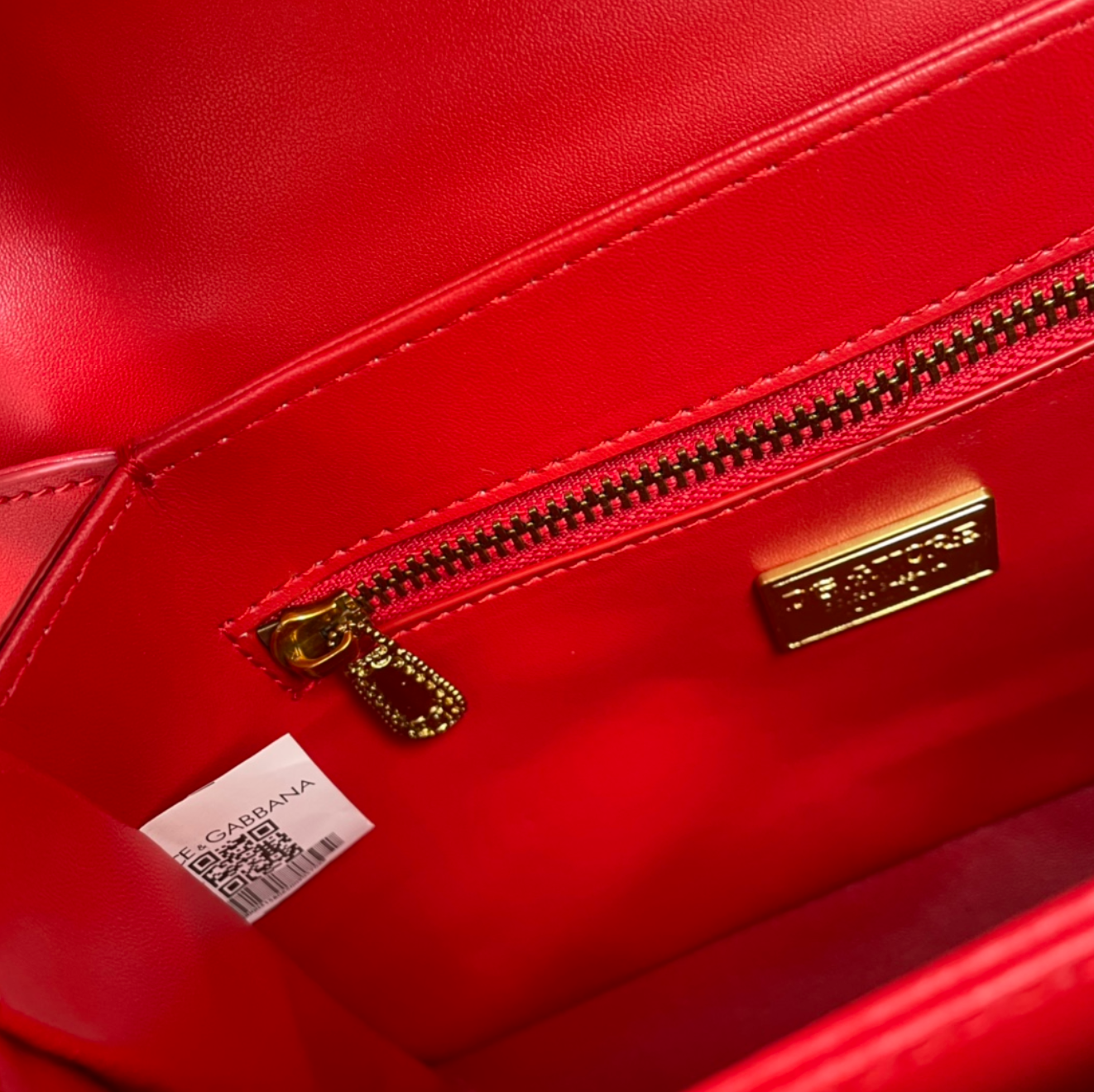 Unique Ruby Red DG Design Handbag