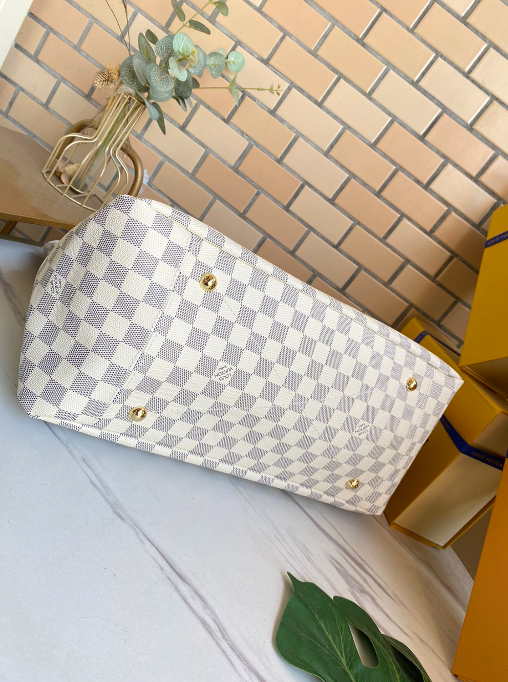 Unique White Leather Chess Print Fashion Handbag