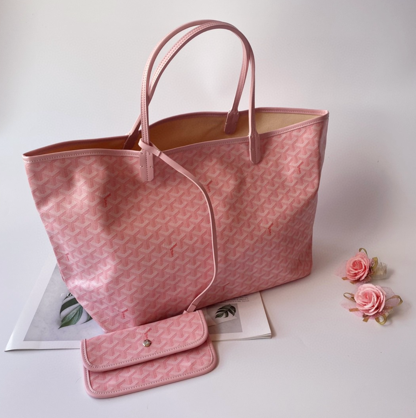 Luxury Pink 3D Charm Print Fashion Handbag