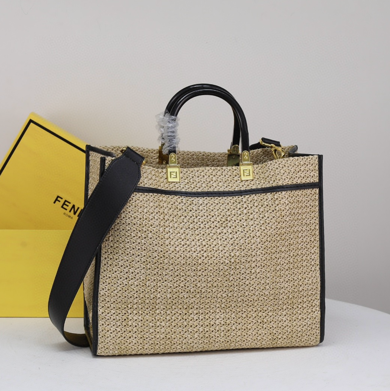 Classic Wheat Knit Design Fashion Handbag