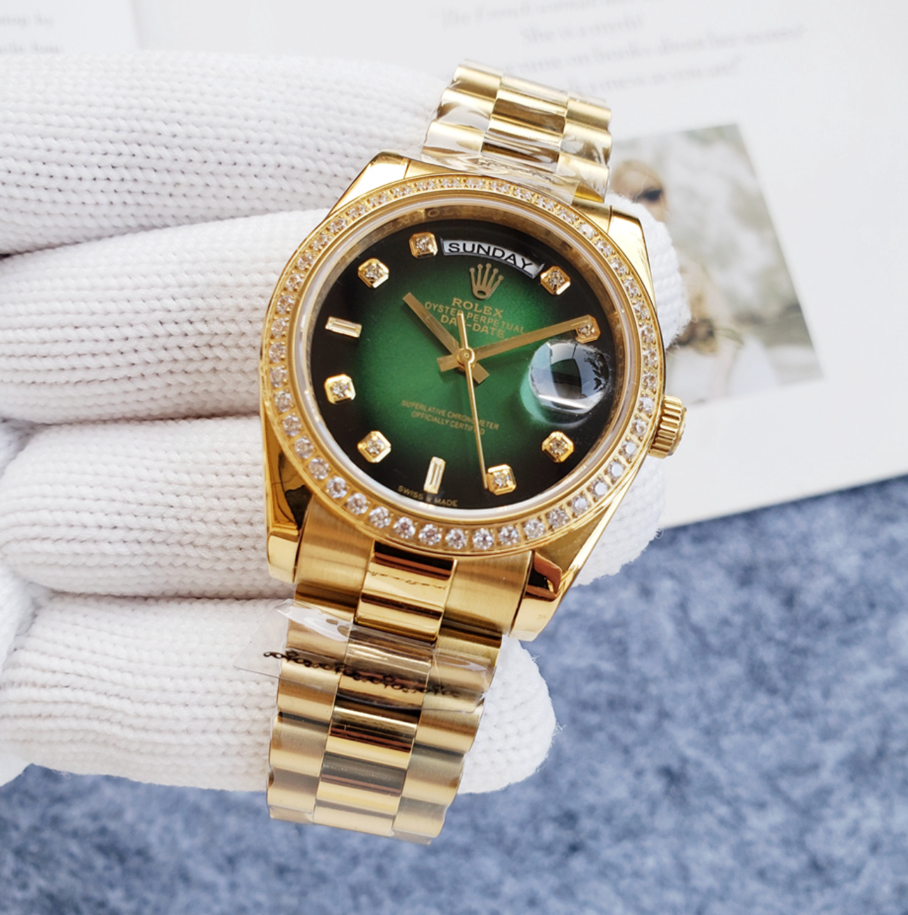 Luxury Shaded Green Fashion Watch