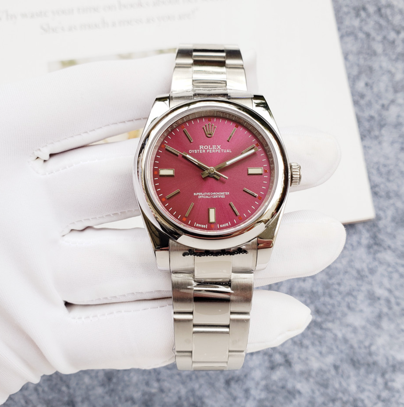 Luxury Cherry Red Fashion Watch