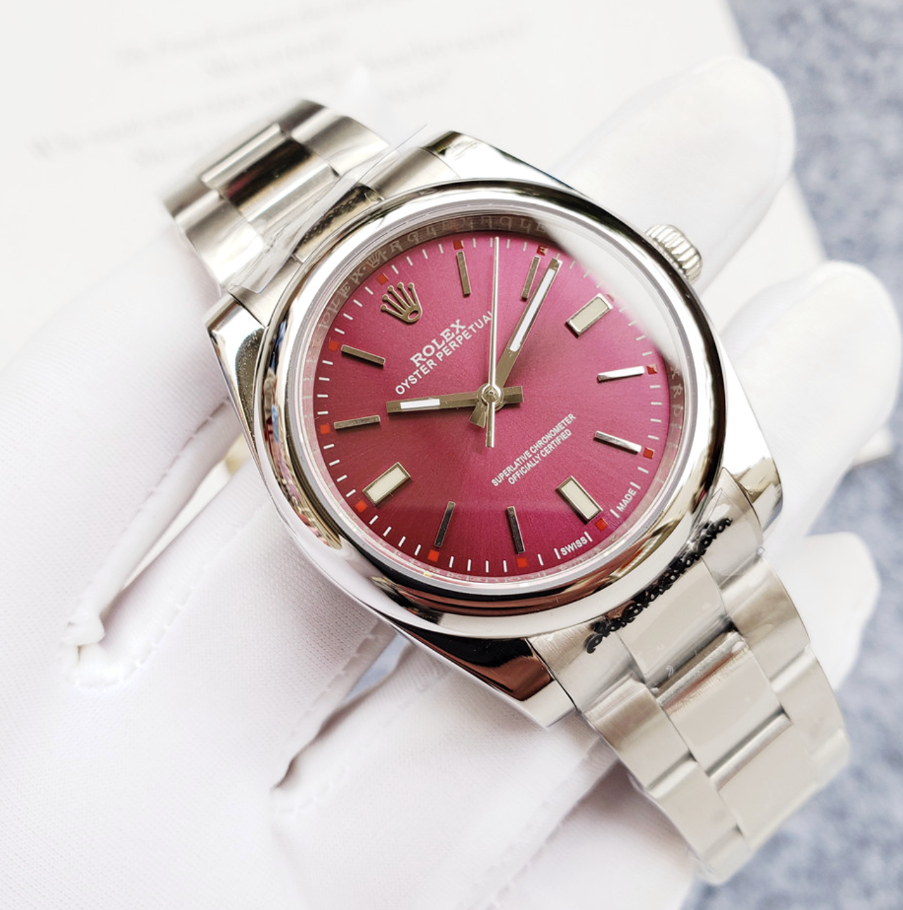 Luxury Cherry Red Fashion Watch