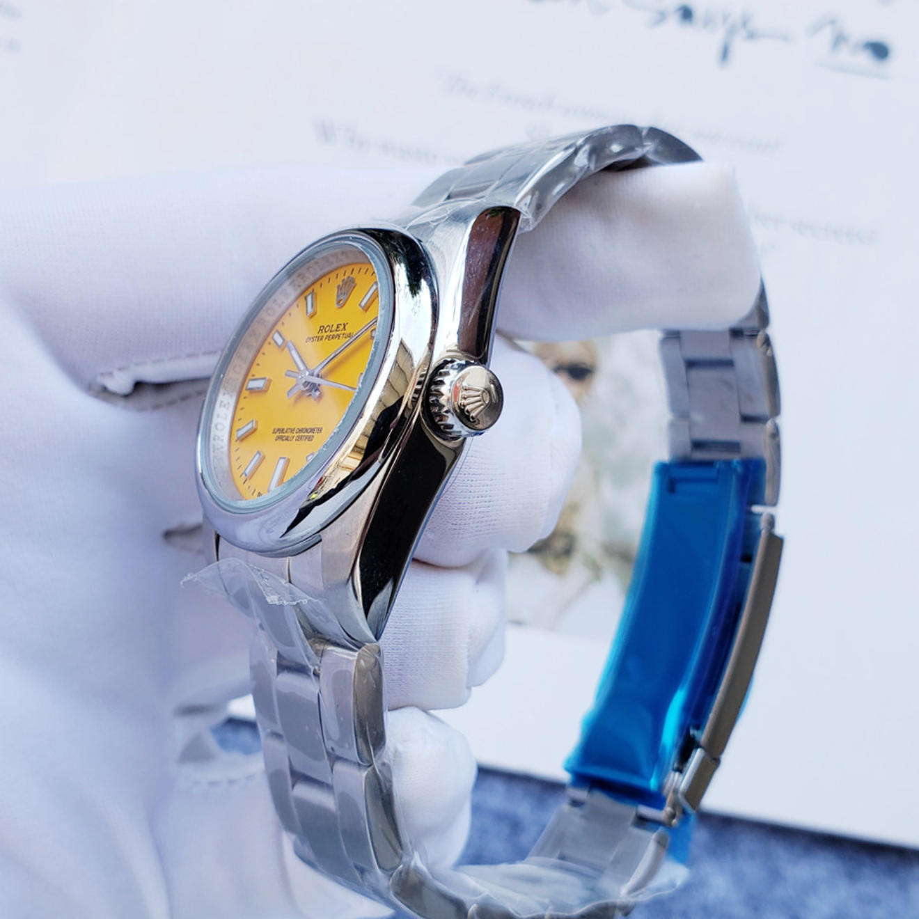 Luxury Sun Blaze Yellow Fashion Watch