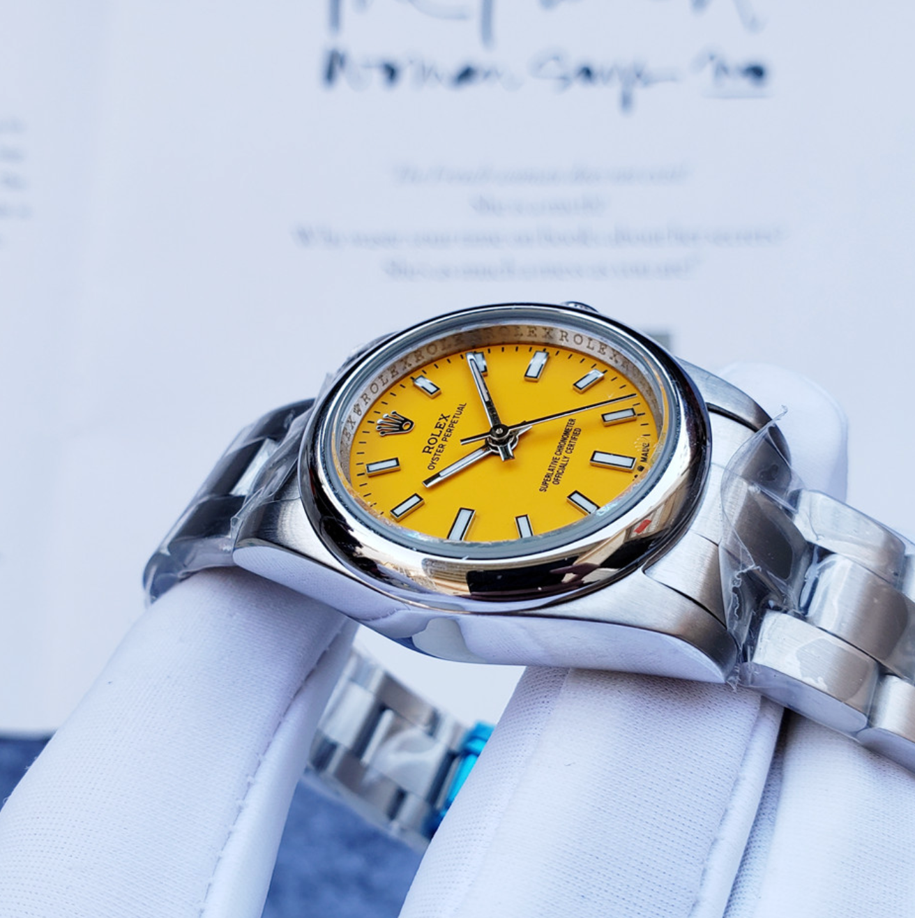 Luxury Sun Blaze Yellow Fashion Watch