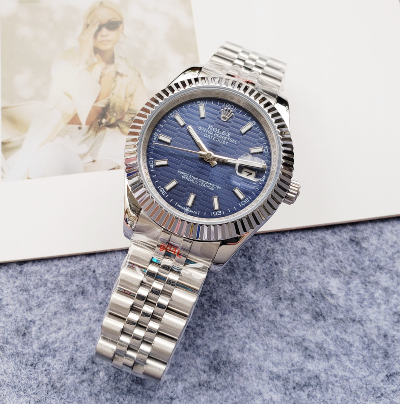 Luxury River Rock Blue Fashion Watch