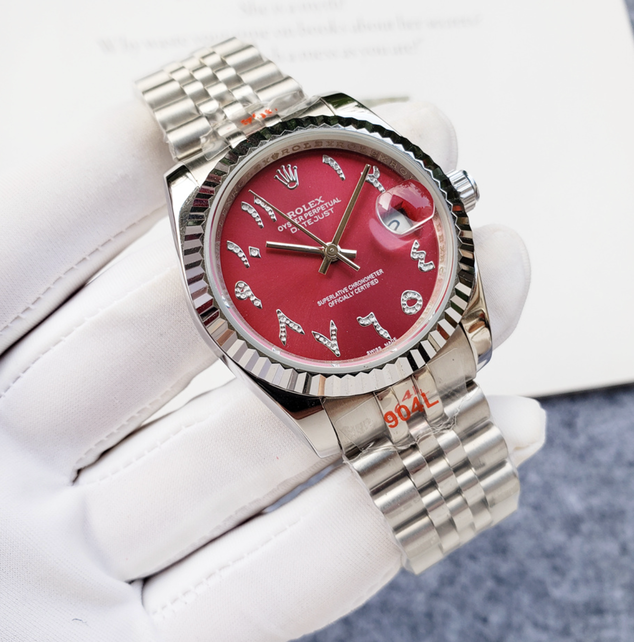 Luxury Apple Red Shade Fashion Watch