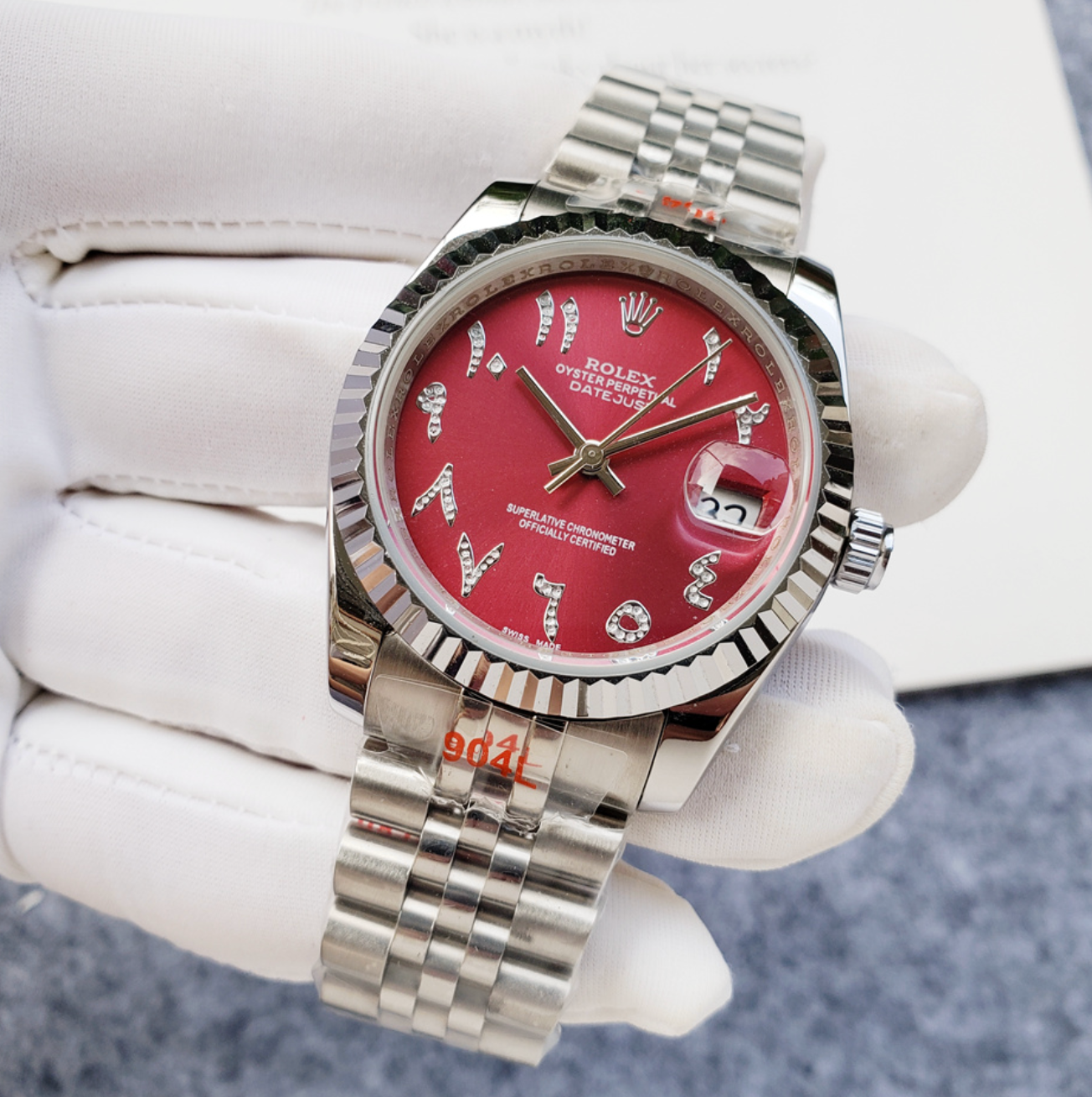 Luxury Apple Red Shade Fashion Watch