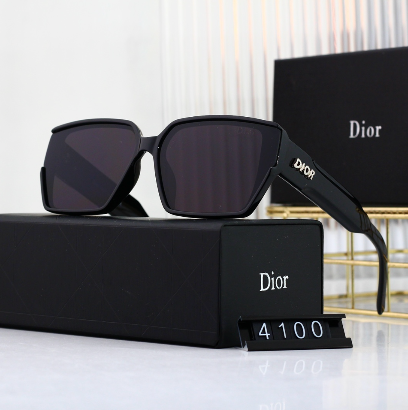 Luxury Matte Black Fashion Sunglasses